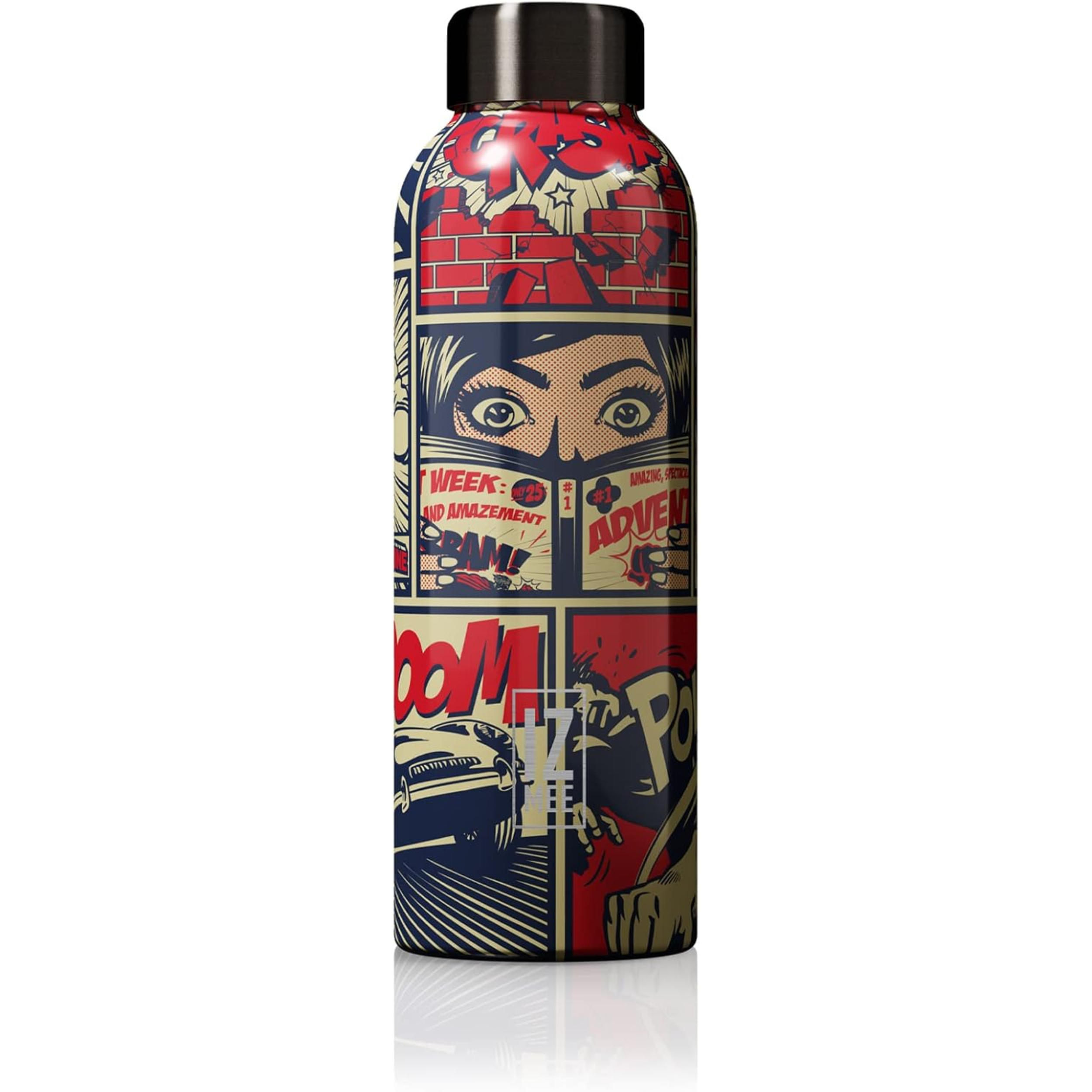 510ml  Bottiglia termica Izmee in acciaio inossidabile - Ny Comics - grafica