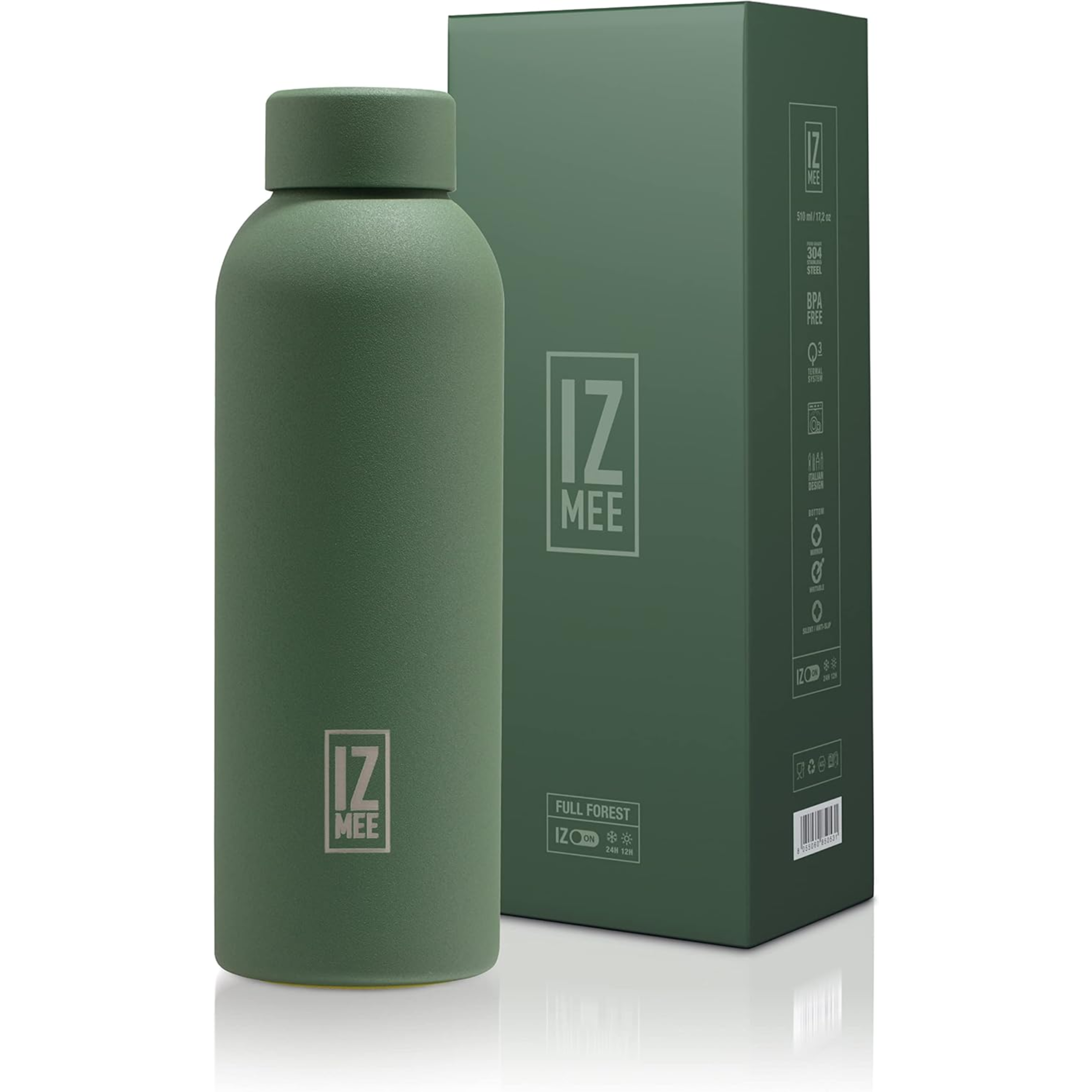 510ml  Bottiglia termica Izmee in acciaio inossidabile - ruvida - finitura sabbia