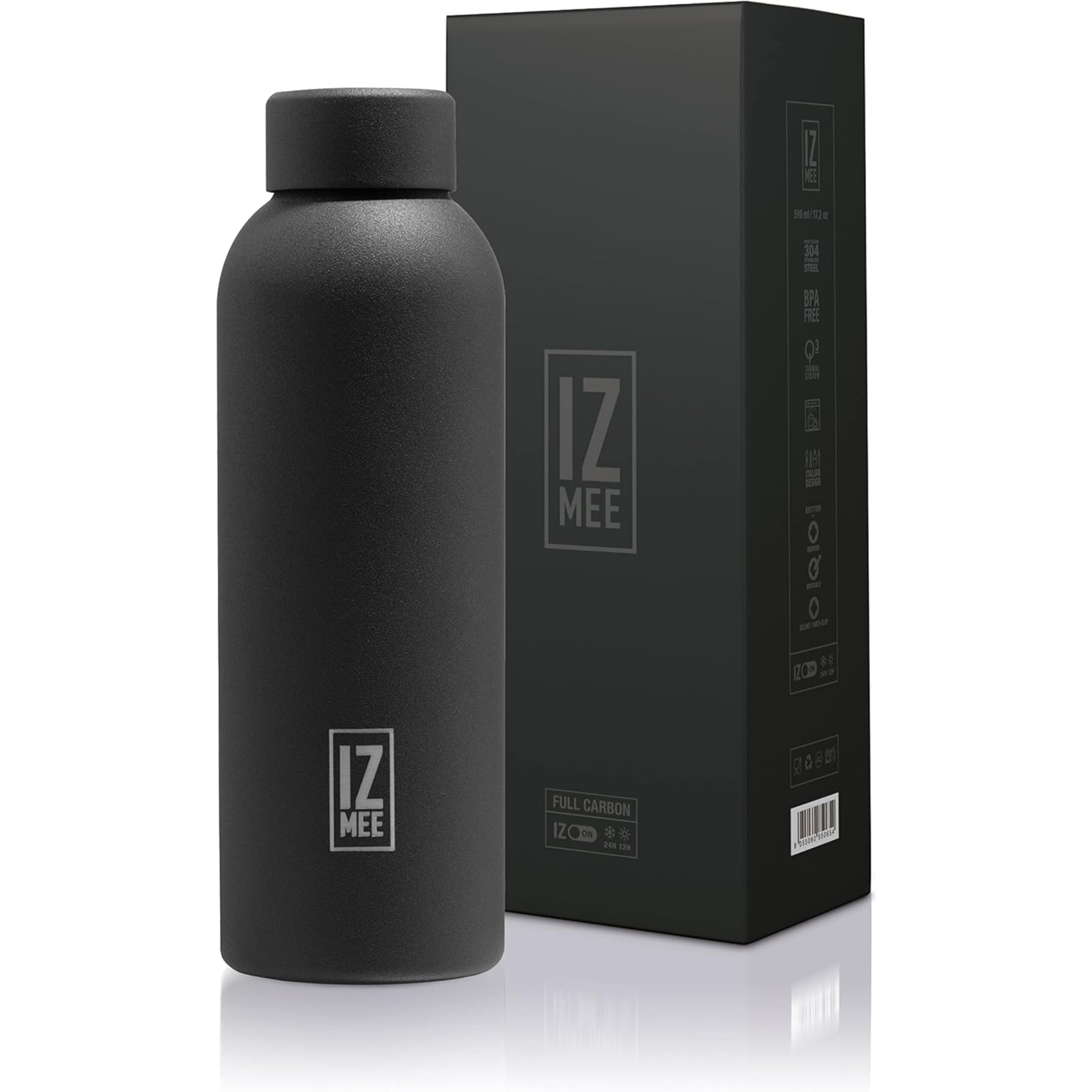 510ml  Bottiglia termica Izmee in acciaio inossidabile - ruvida - finitura sabbia