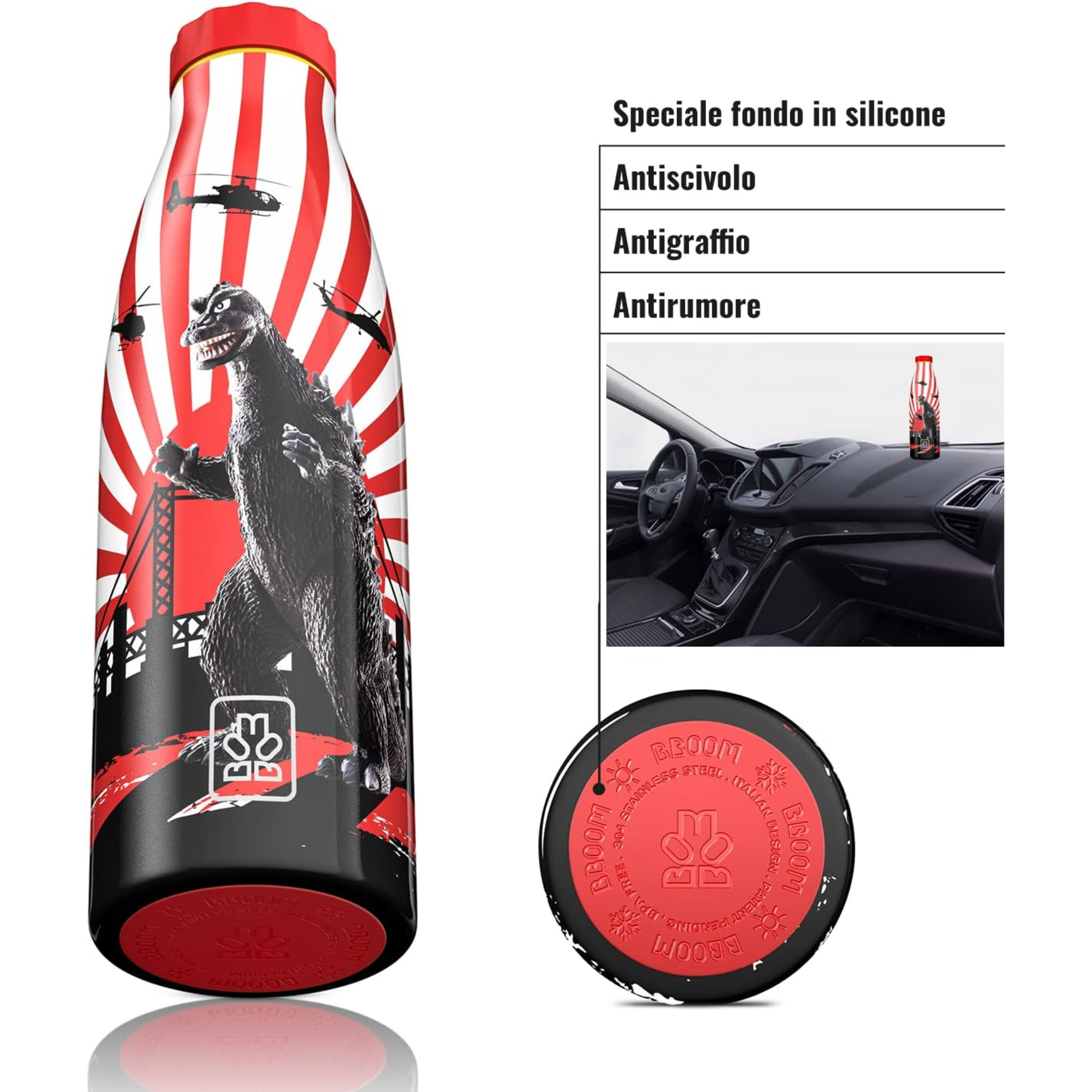 520ml Borraccia Termica BBoom in Acciaio- Eroi