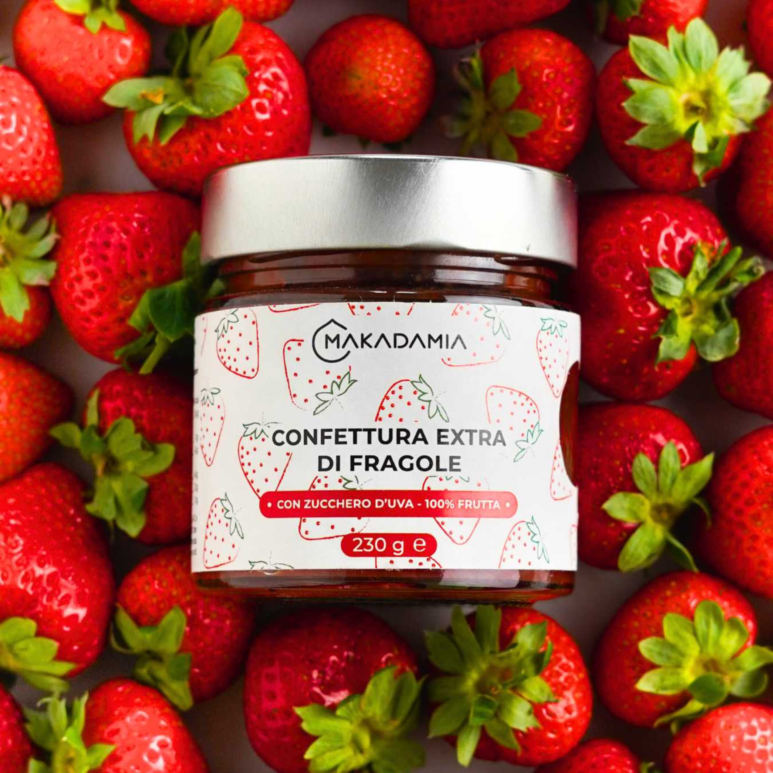 230g Confettura Extra 83% Fragole