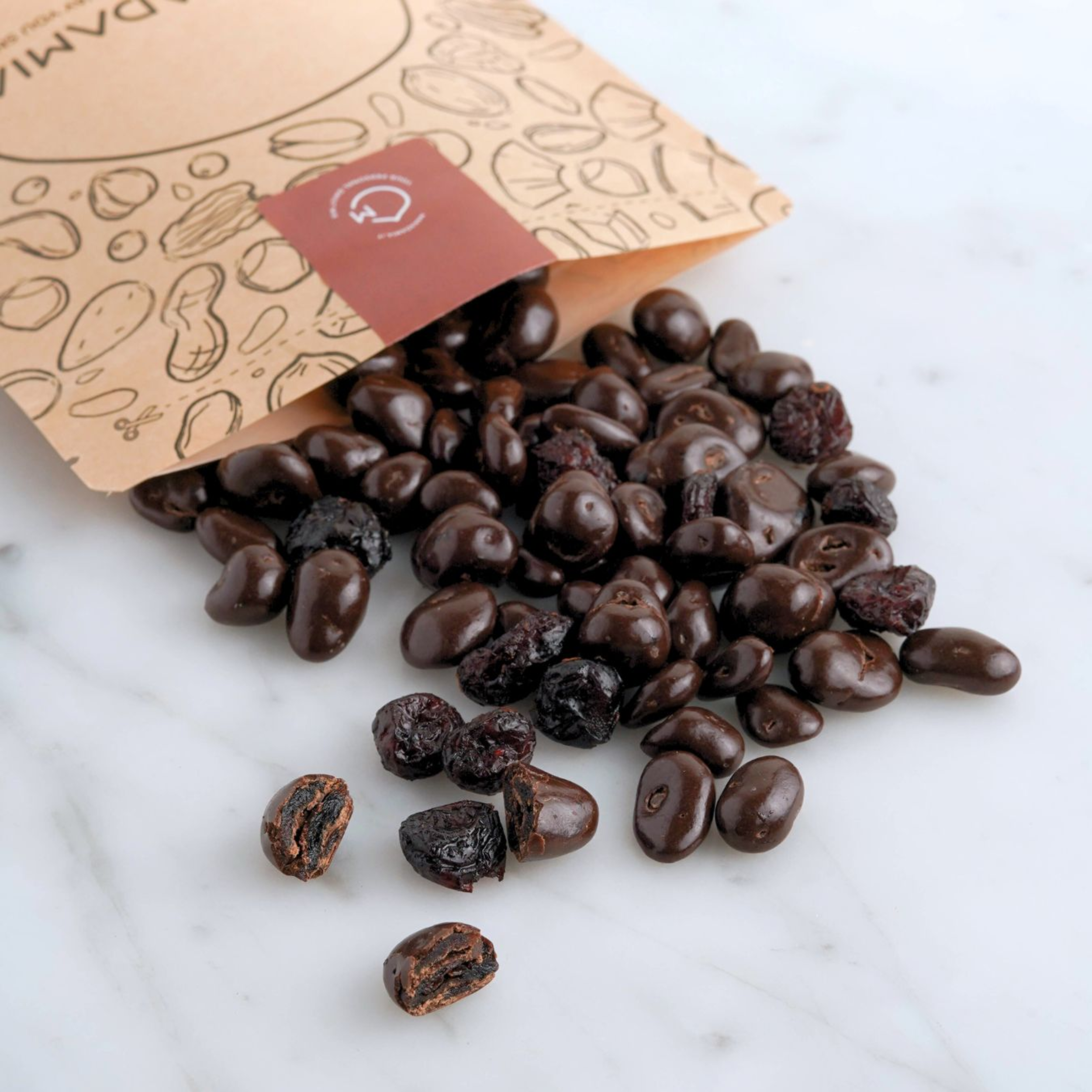 200g Mirtillo rosso ricoperto di cioccolato