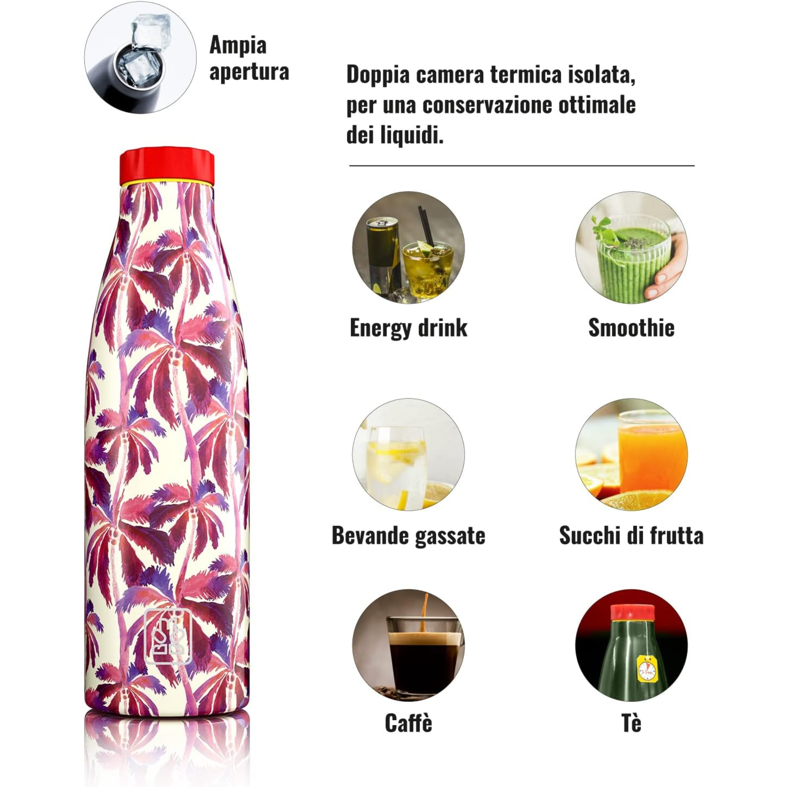 520ml Borraccia Termica BBoom in Acciaio - BBoom Wild