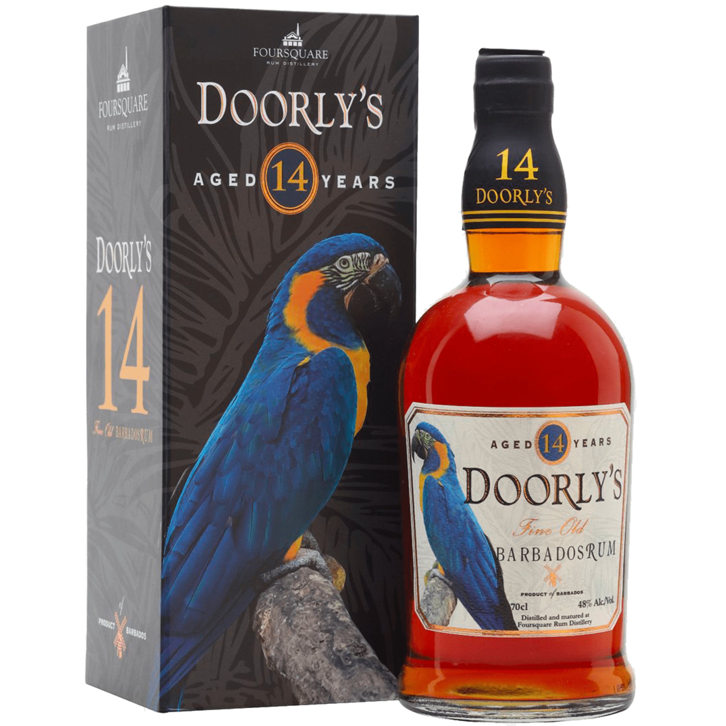 Rum Doorly's aged 14 years 48% 70 cl. - fine old Barbados rum