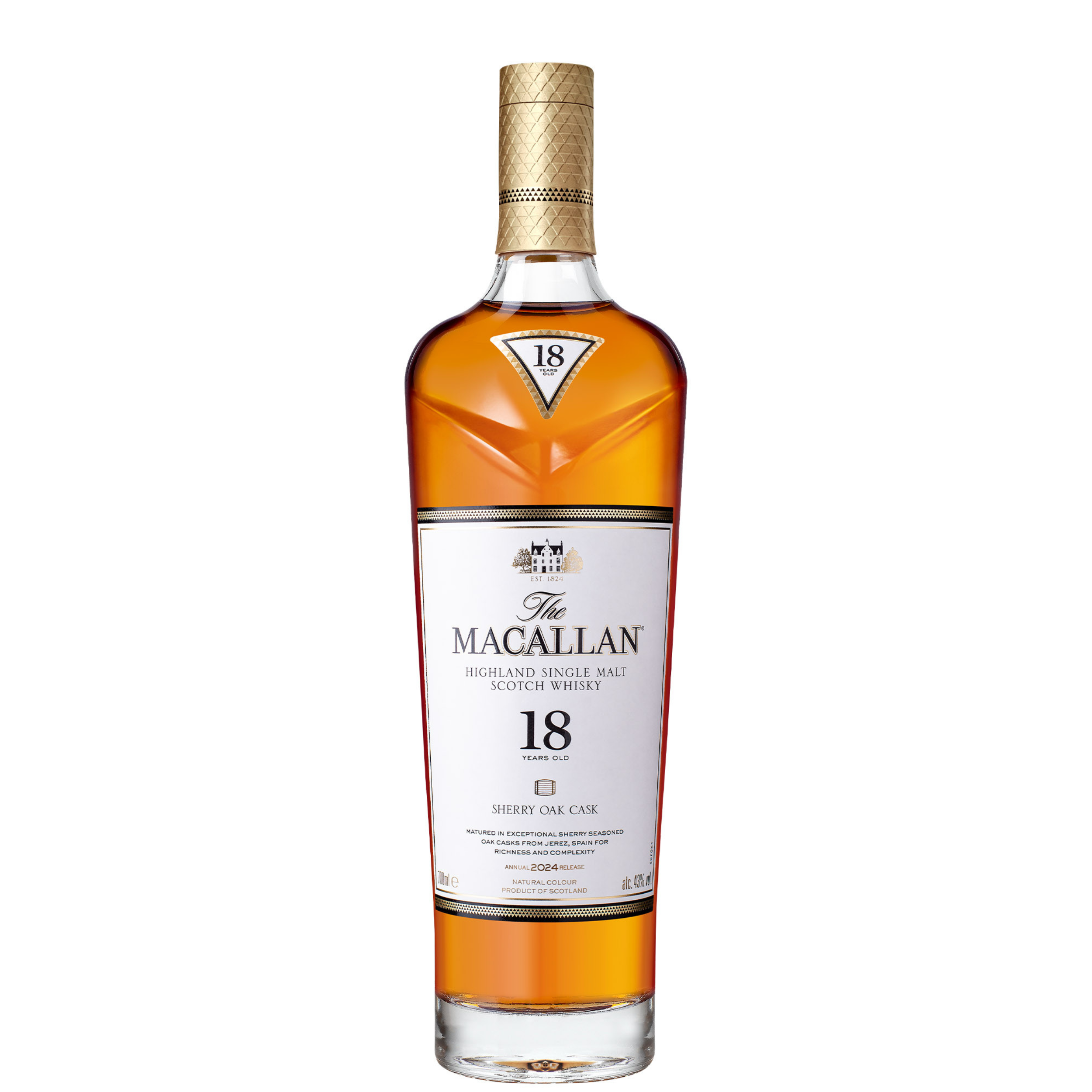 Whisky The Macallan 18 Y.O. Sherry Oak 2024 70 cl / 43° - scozia