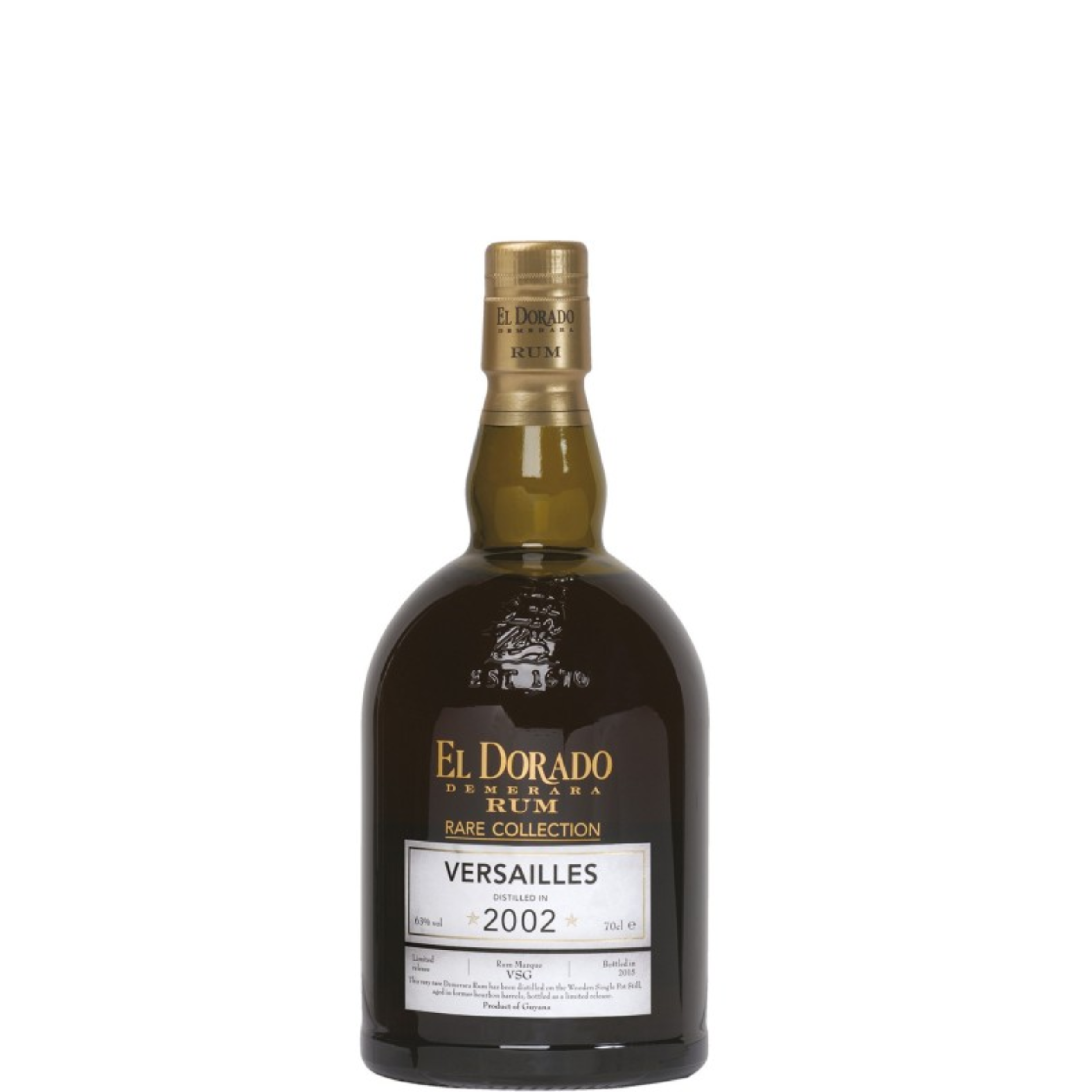Rum El Dorado Rare Collection Versailles 2002 70cl / 63%
