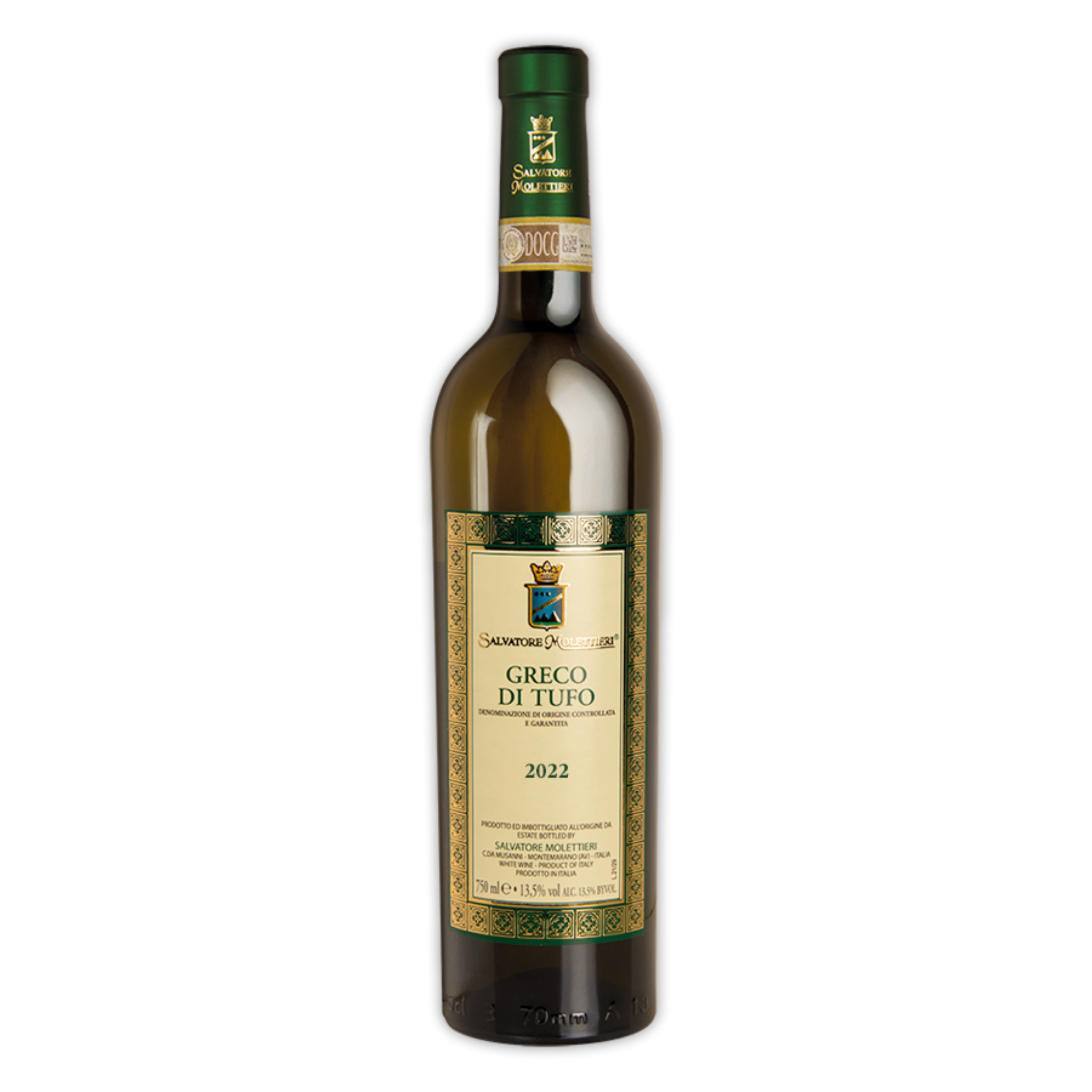 Vino Bianco Greco di Tufo 2019 D.O.C.G. Salvatore Molettieri 750 ml 13,5% vol