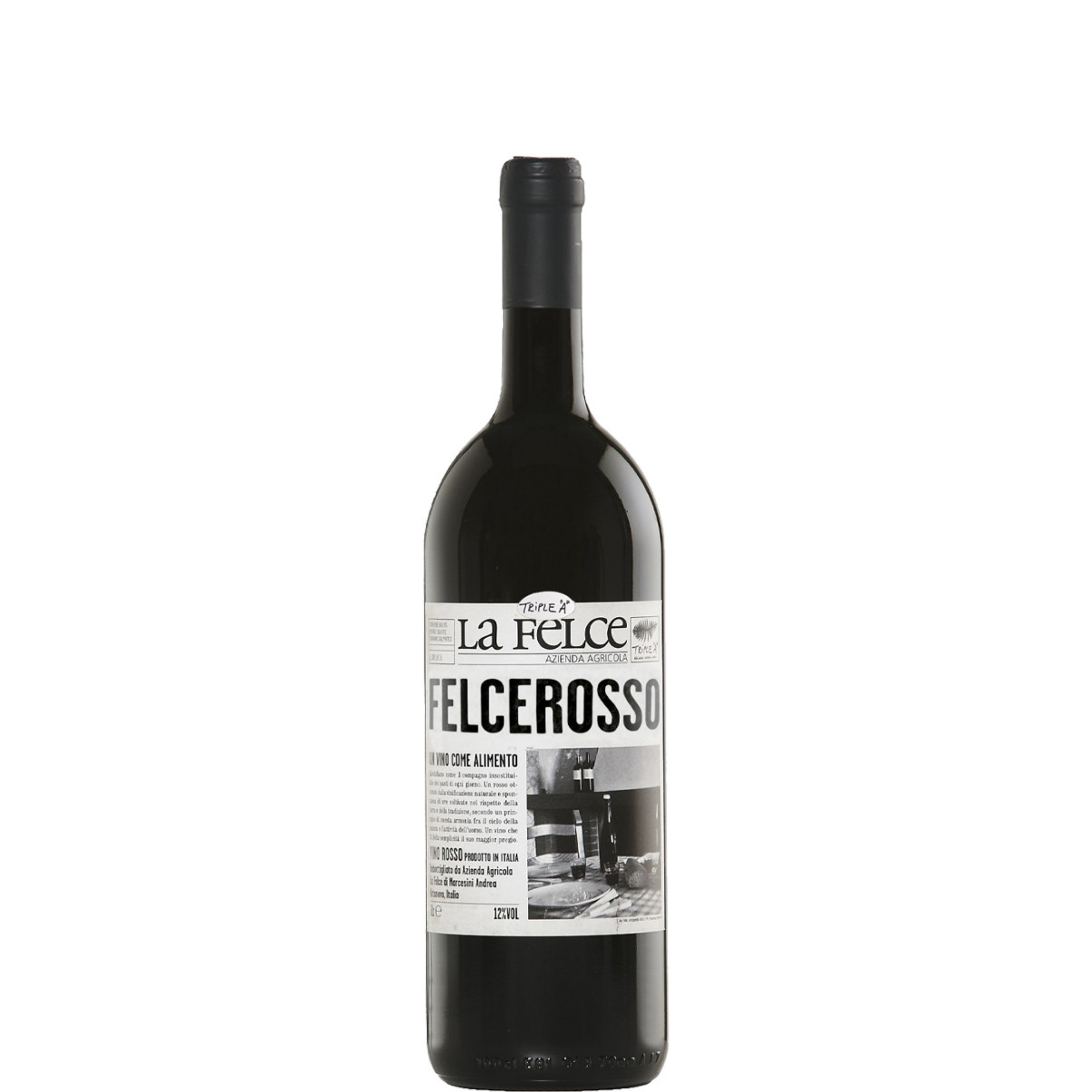 Vino rosso La Felce 750 ml 12% vol - Sangiovese, Massaretta, Canaiolo, Merlot
