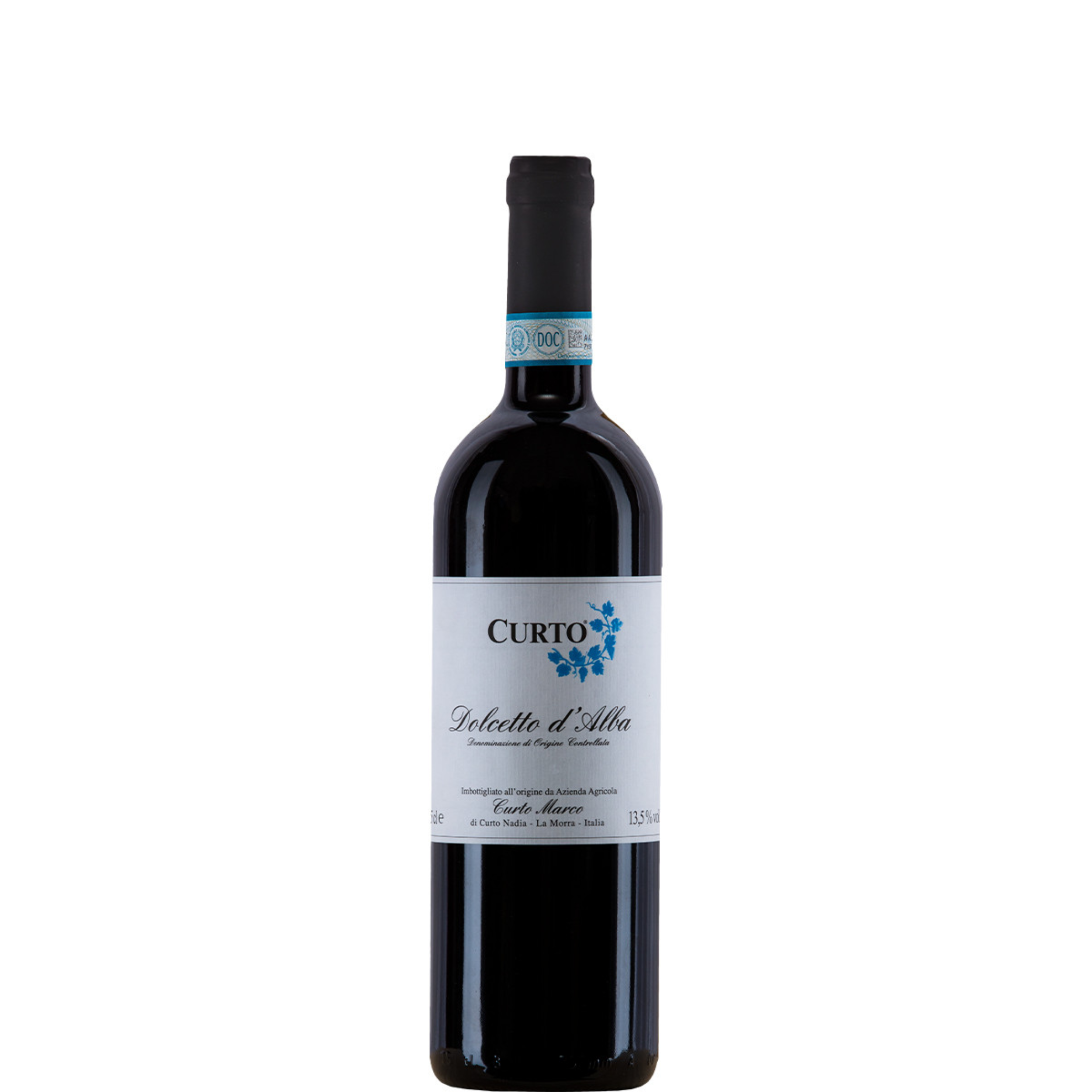 Vino rosso Curto Dolcetto D'alba 2023 75 cl 12,5 % vol - Tripla A - Dolcetto