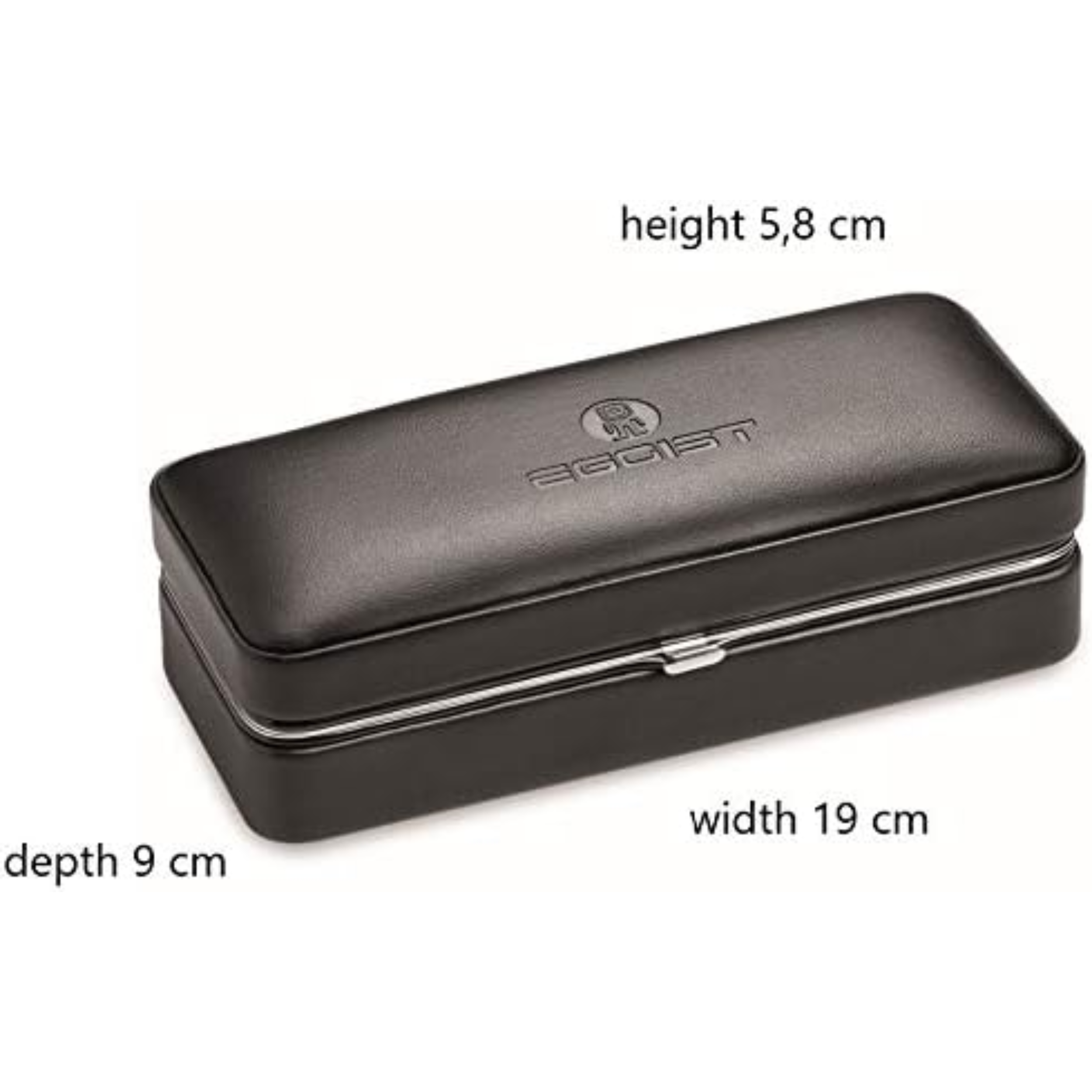 Portasigari da viaggio Egoist 3 pz in pelle nero con tagliasigari