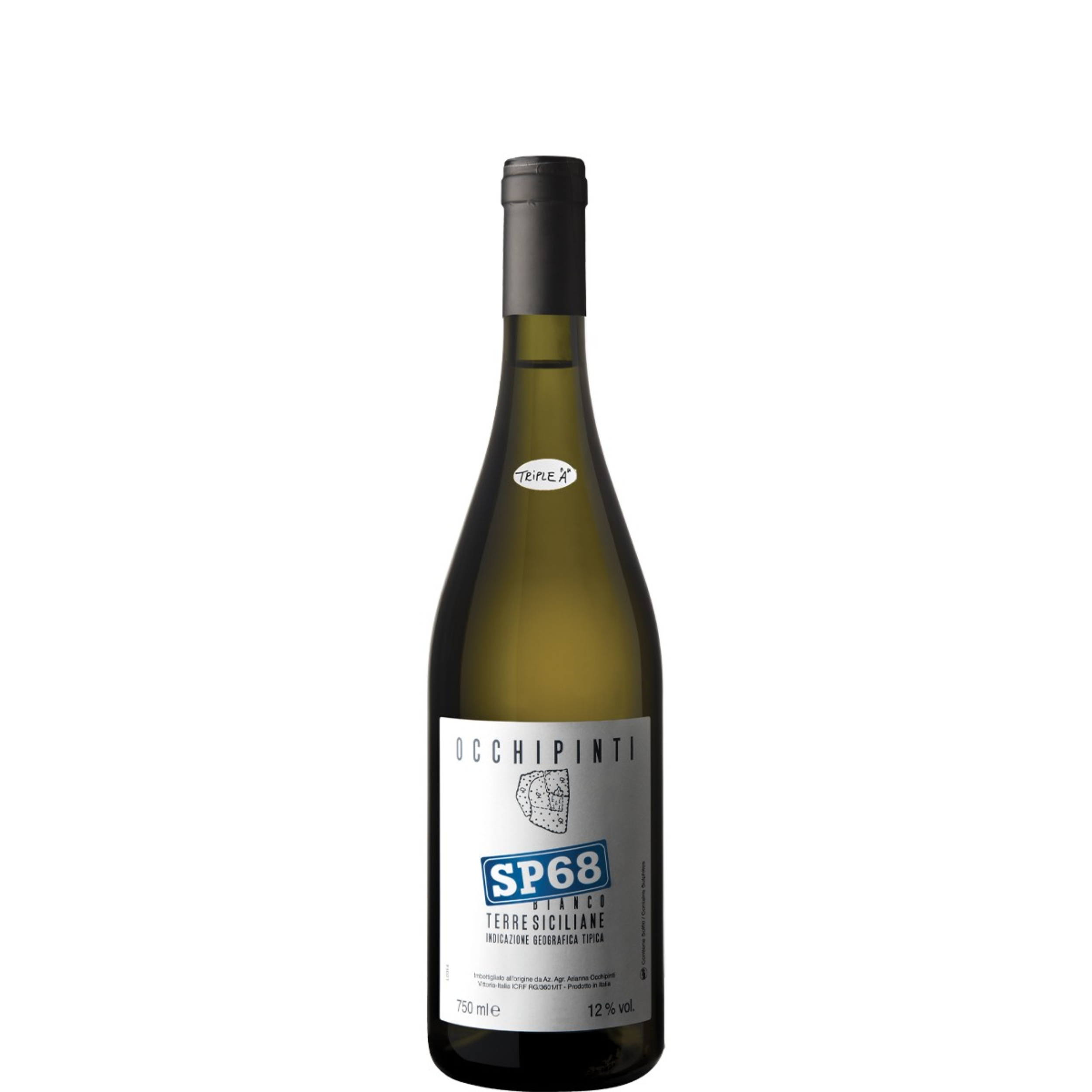 Vino Bianco Occhipinti Sp68 2024 750 ml 12% vol - Albanello, Moscato d'Alessandria - Triple A