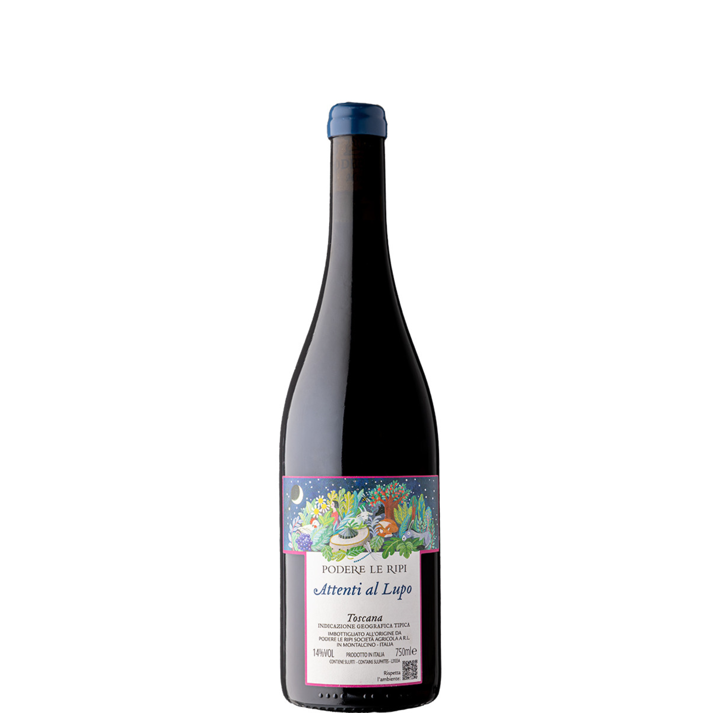 Vino Rosso Attenti al Lupo 2022  750 ml 13% vol - Triple A - Sangiovese
