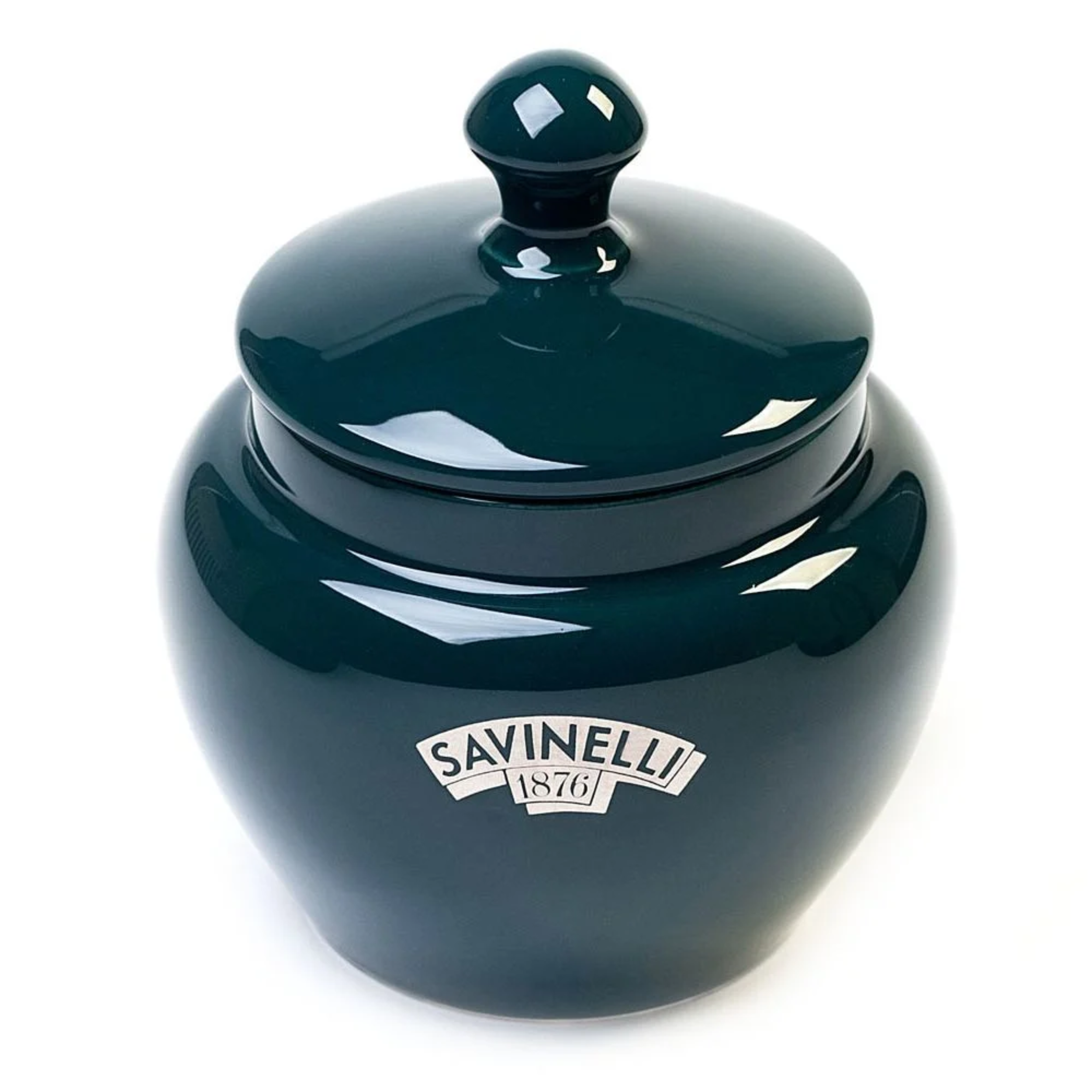 Vaso Savinelli porta tabacco in ceramica verde