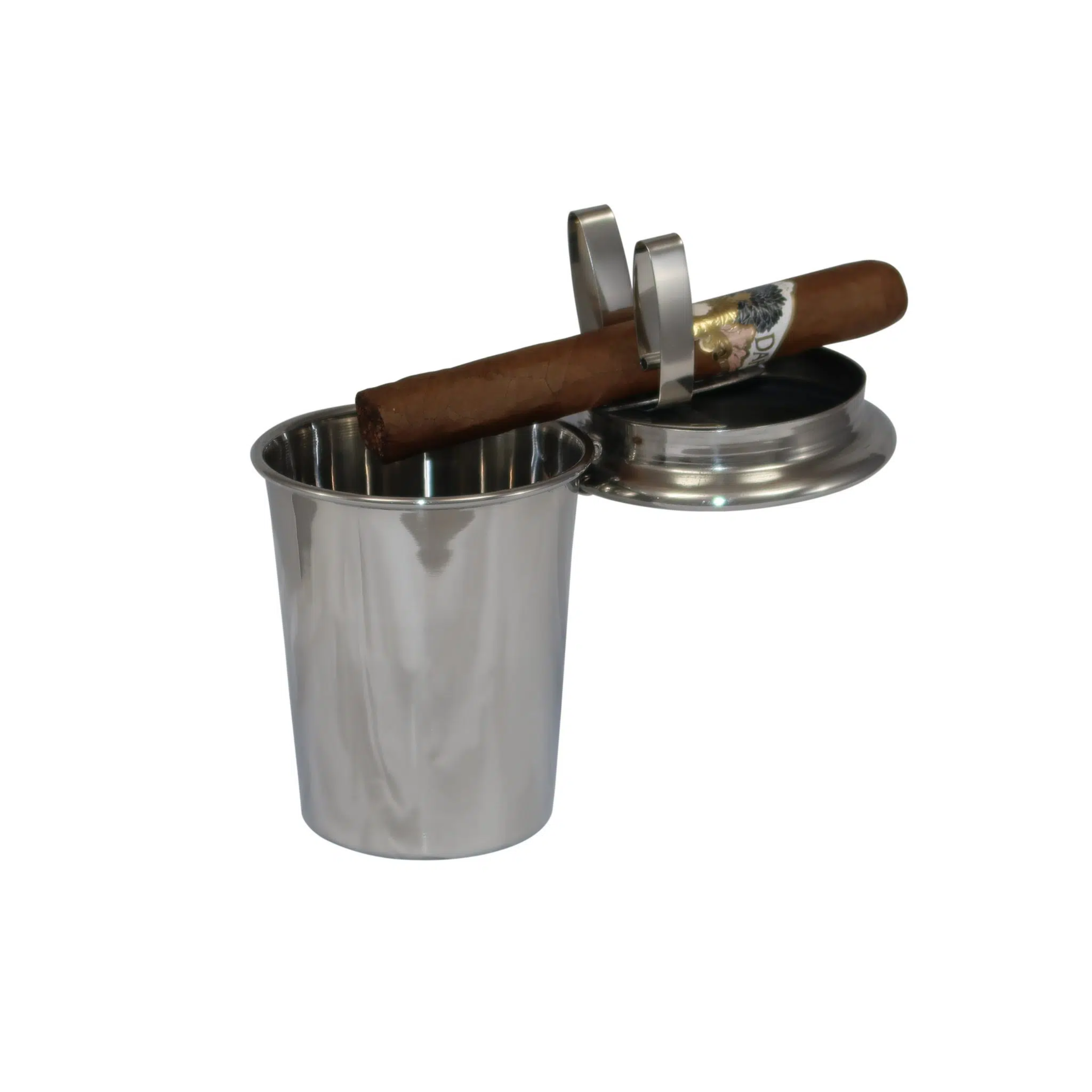 Posacenere Stinky Cigar per sigari da auto in acciaio inossidabile - lucido