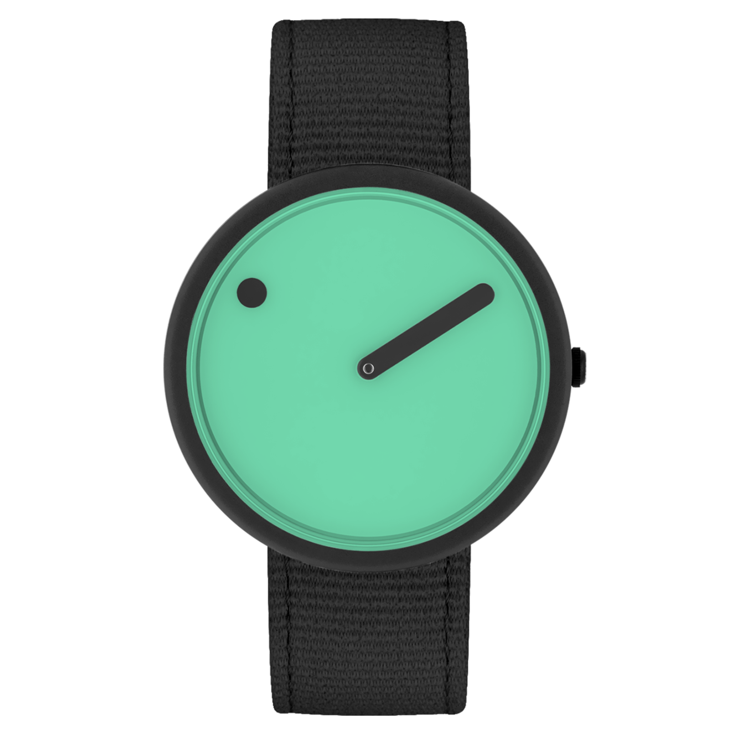 Orologio PICTO da polso Ocean Ghost Net da 40 mm con quadrante girevole e cinturino riciclato Manta Ray Black.