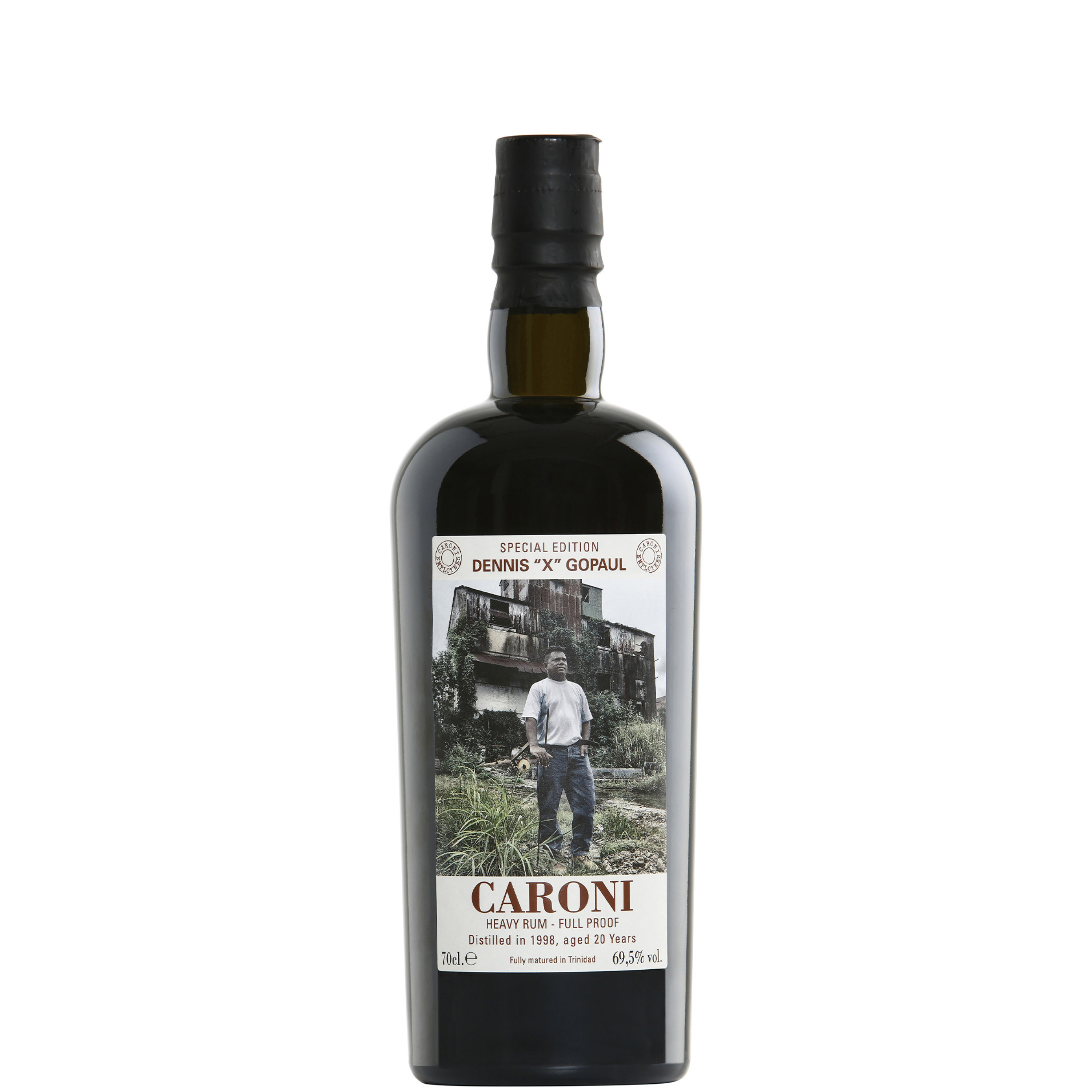 Rum Caroni Employees 1st Release 20 Y.O. 1998 Full Proof - Dennis "X" Gopaul  70 cl 69,5 % vol