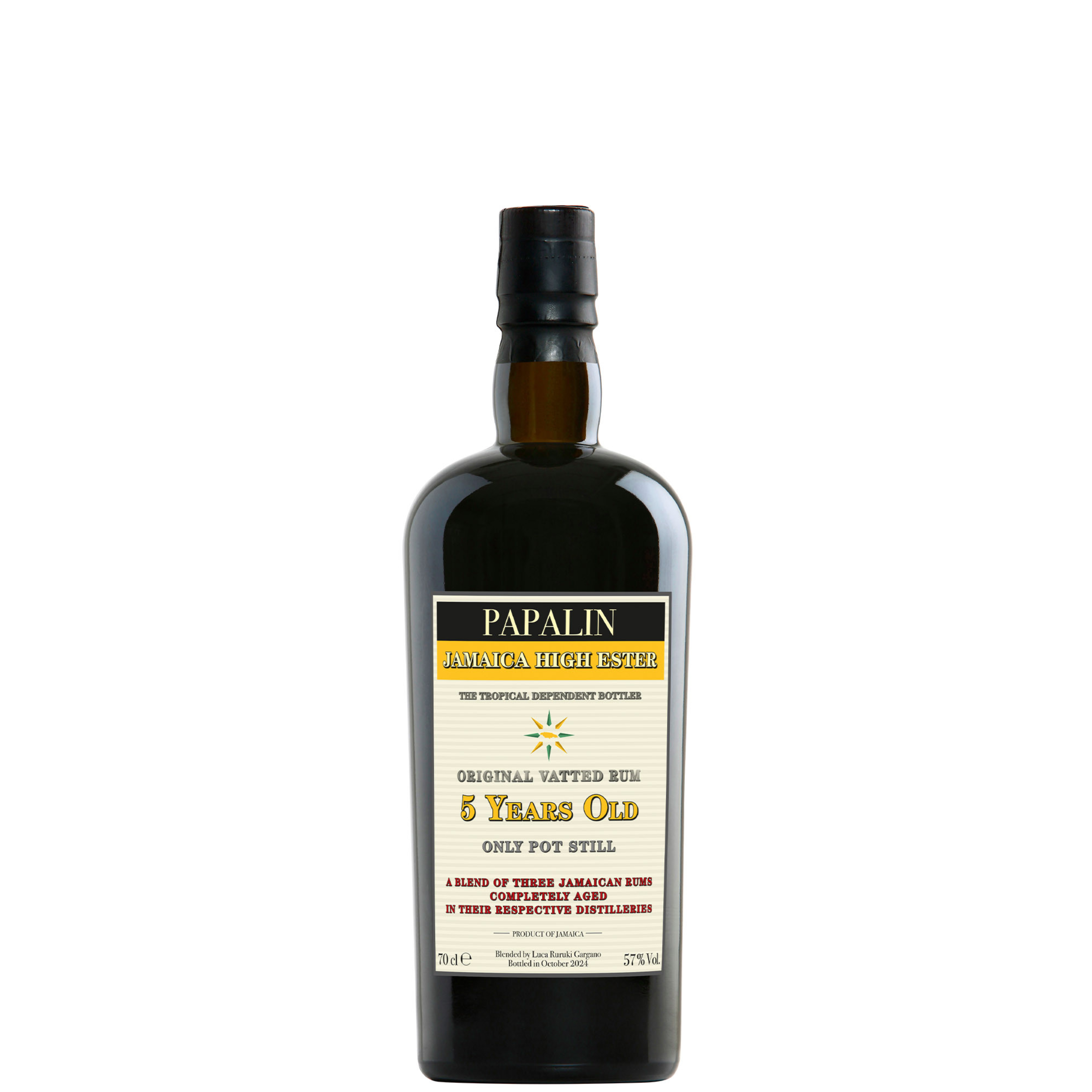 Rum Papalin Jamaica 2024 5 Y.O. Overproof - 70 cl  57° vol