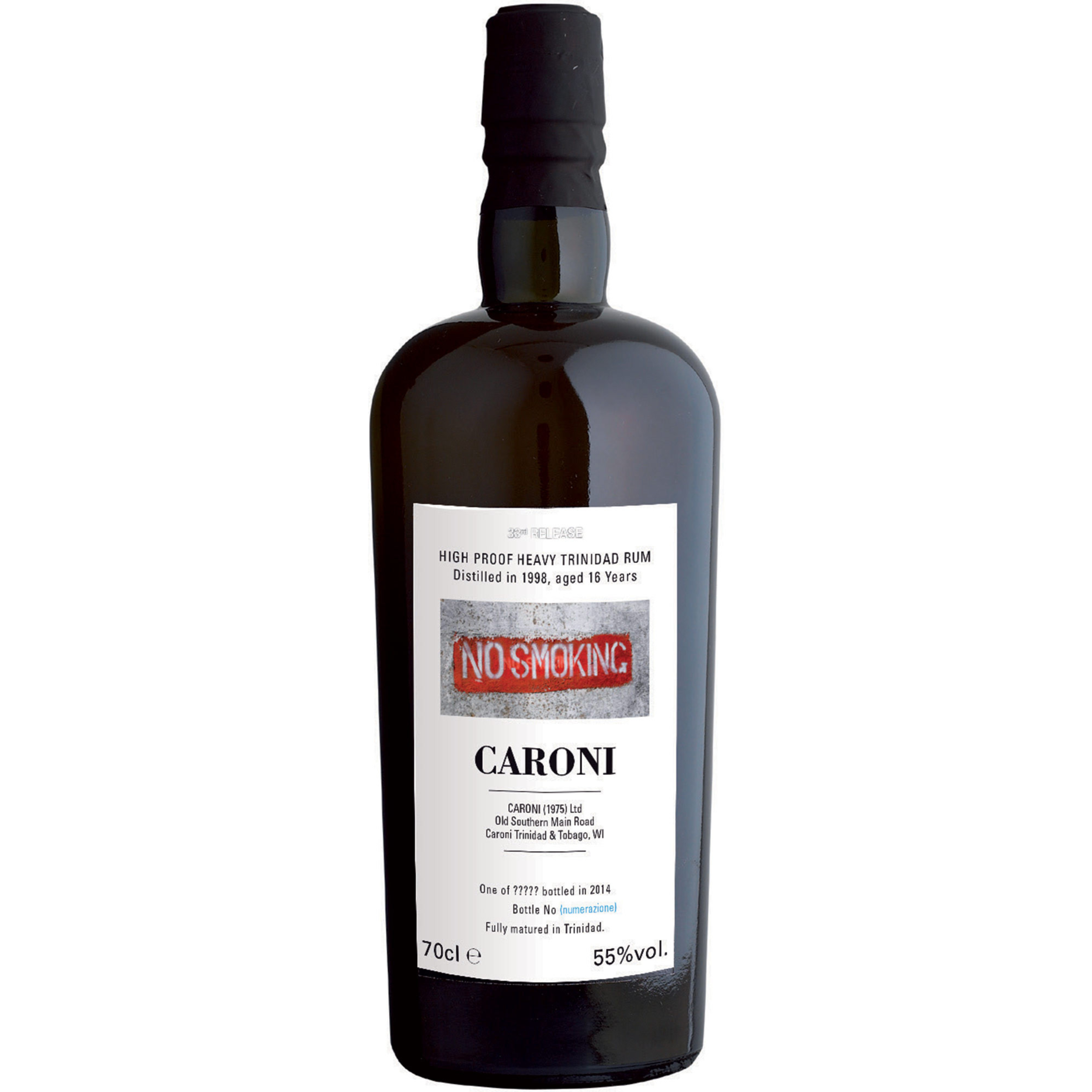 Rum Caroni 1998 heavy heavy high proof trinidad rum 16 Y.O. (NO SMOKING) - cl 70 55% vol