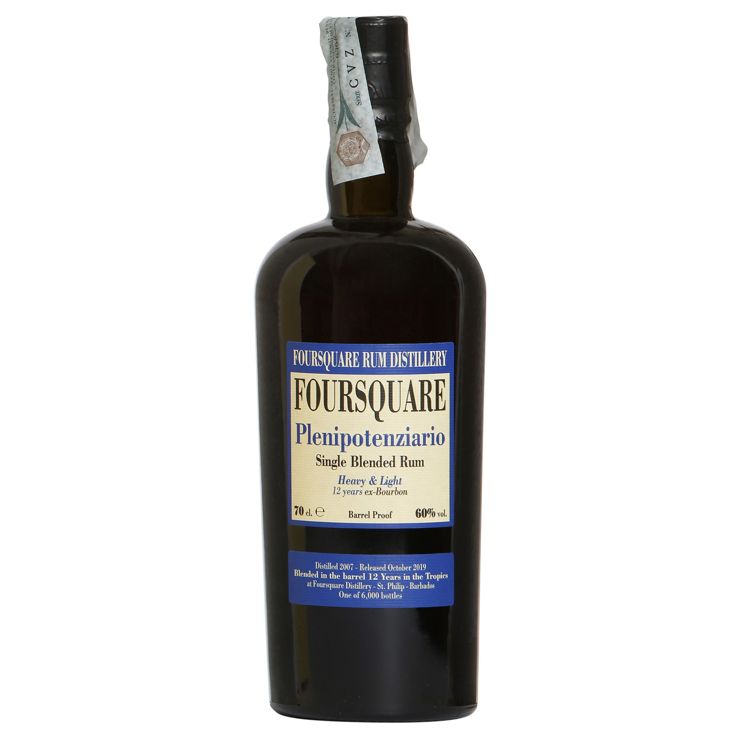 Rum Foursquare Plenipotenziario - 70 cl 60 % vol