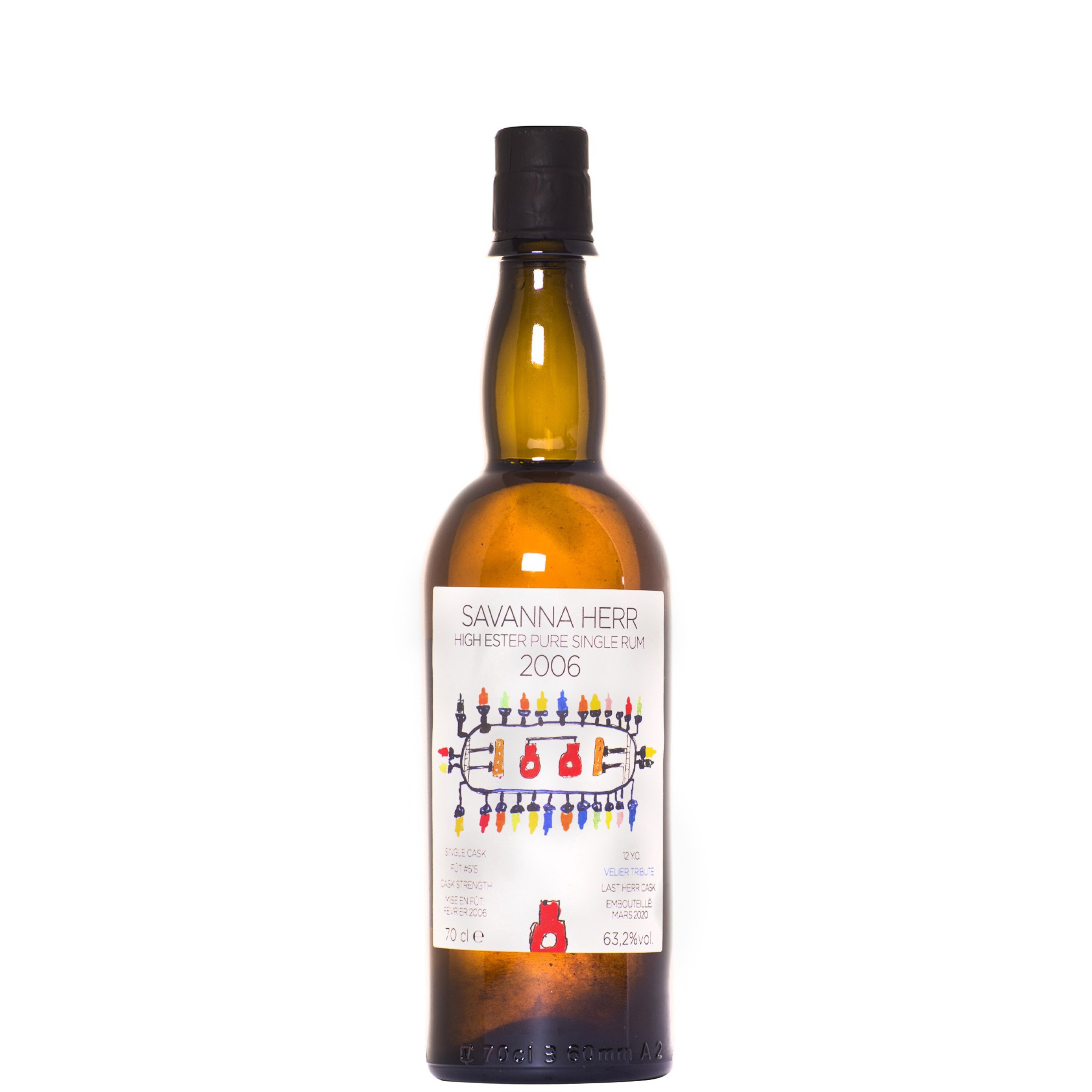 Rum Savanna 2006 L'ultimo Herr 14 anni  - Giapponese - 70 cl 63.1° vol