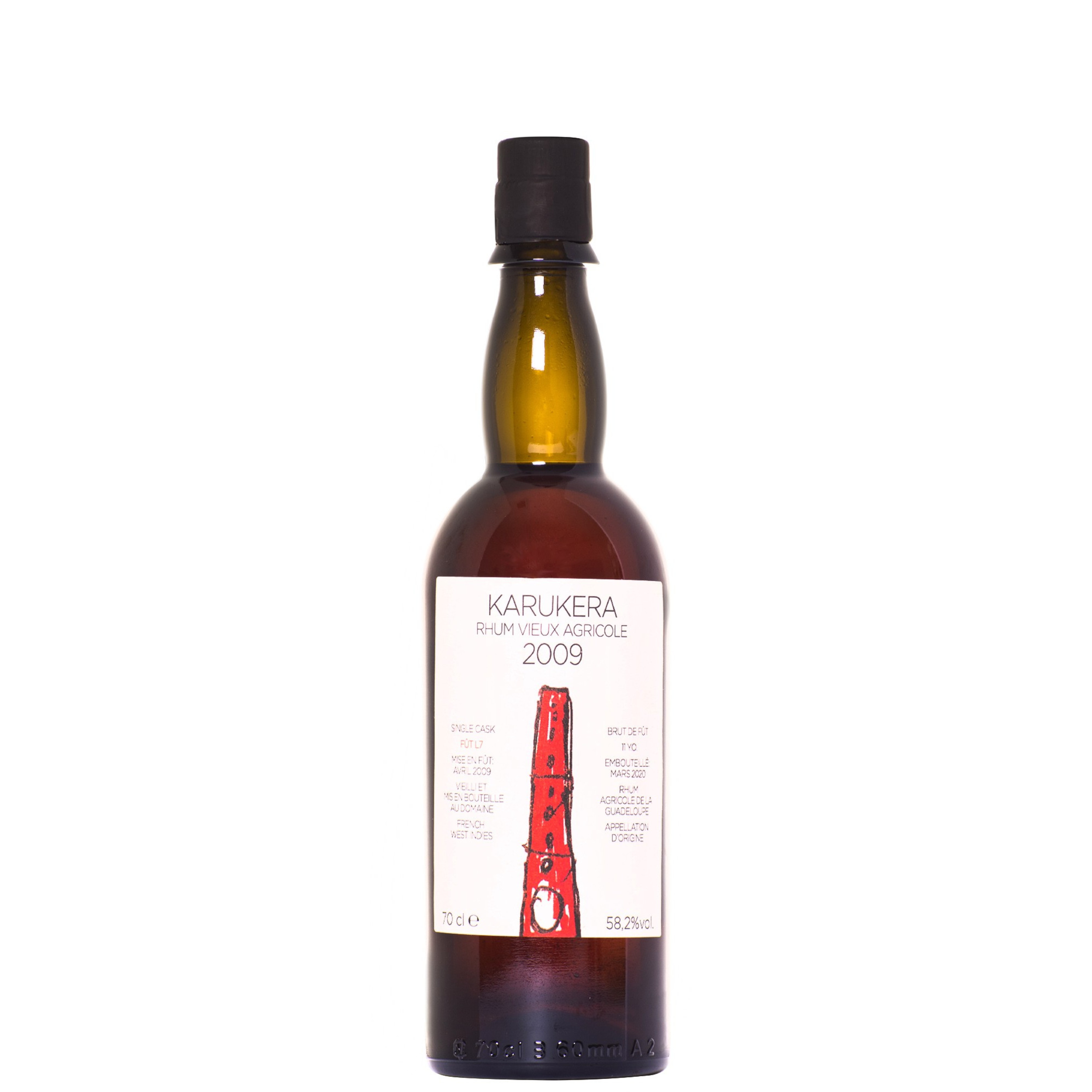 Rhum Agricole Karukera 2009 FUT L7 11 YO - Giapponese - 70 cl 58.4° vol