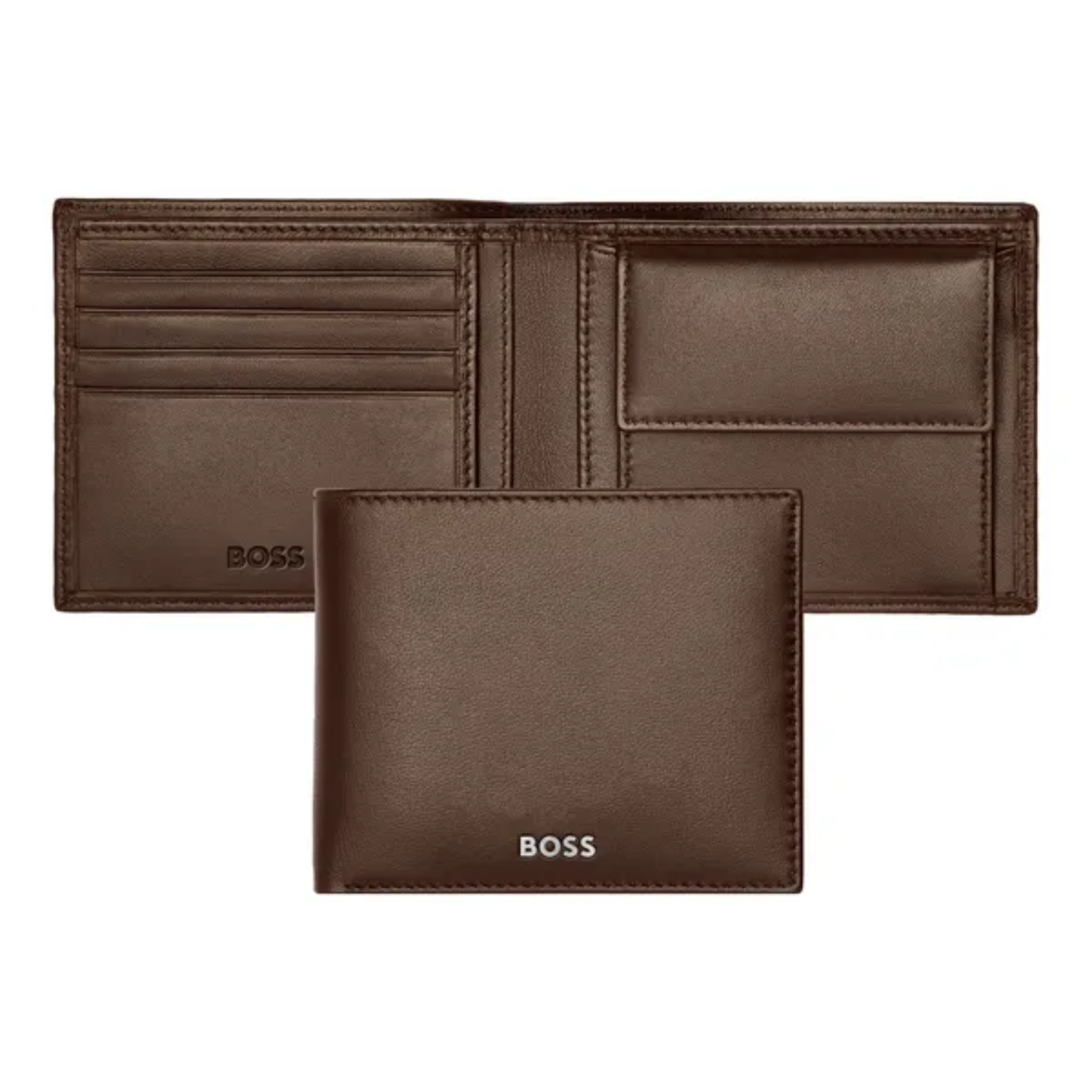 Portafoglio Hugo Boss Classico Liscio Marrone