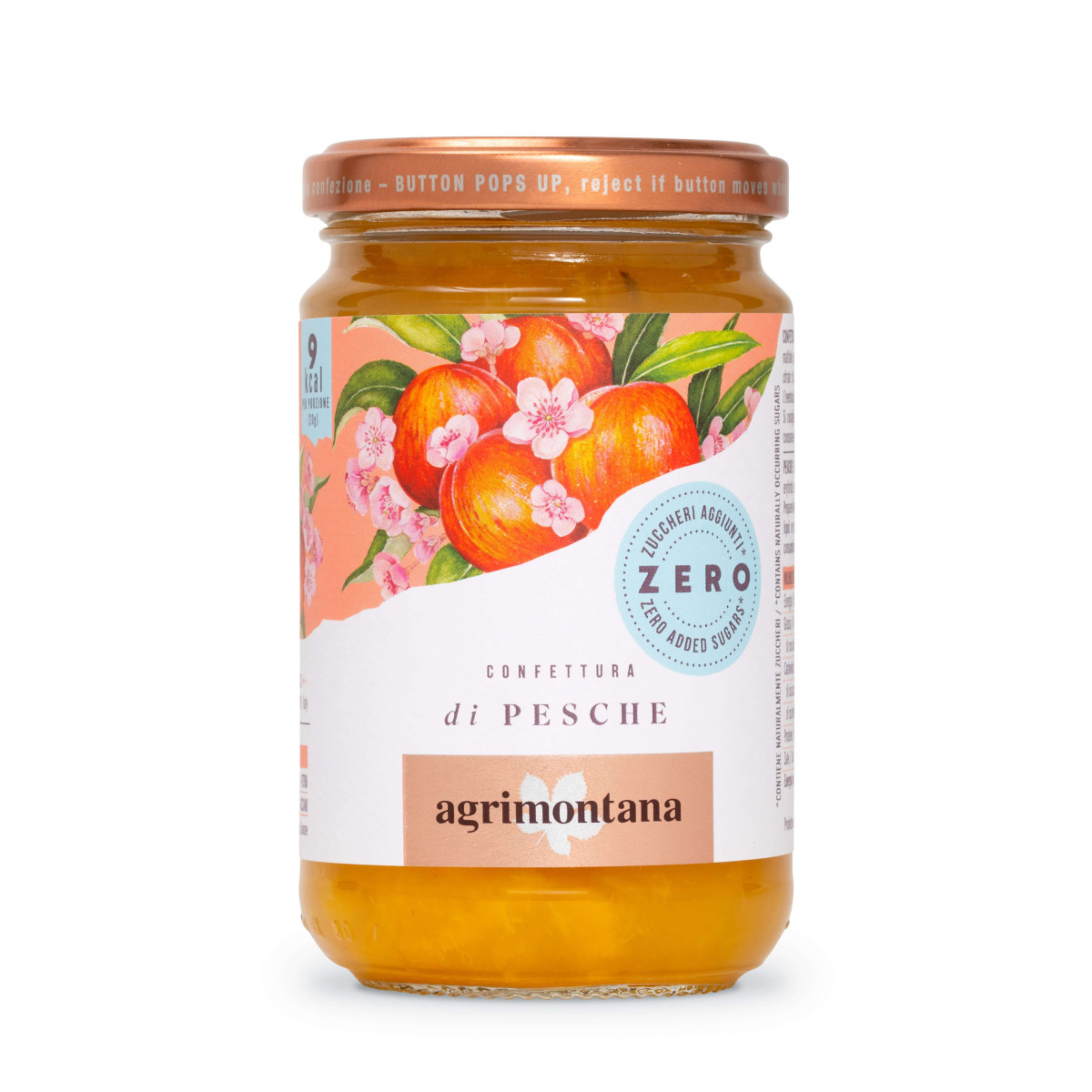 Confettura Agrimontana di pesche "Zero"