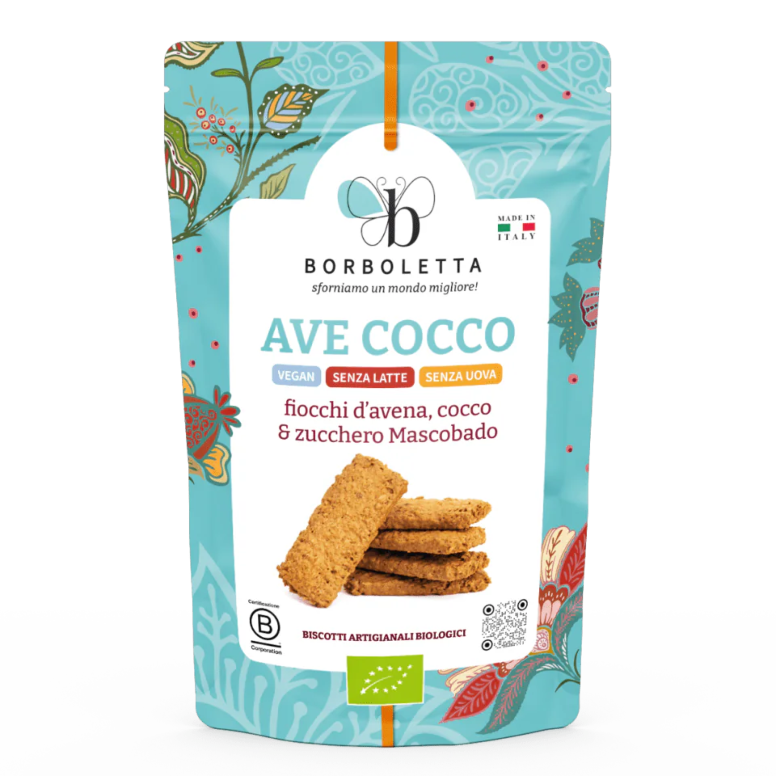 Biscotti Vegan Ave Cocco – 180g Cocco e avena biologici, ricchi di fibra!