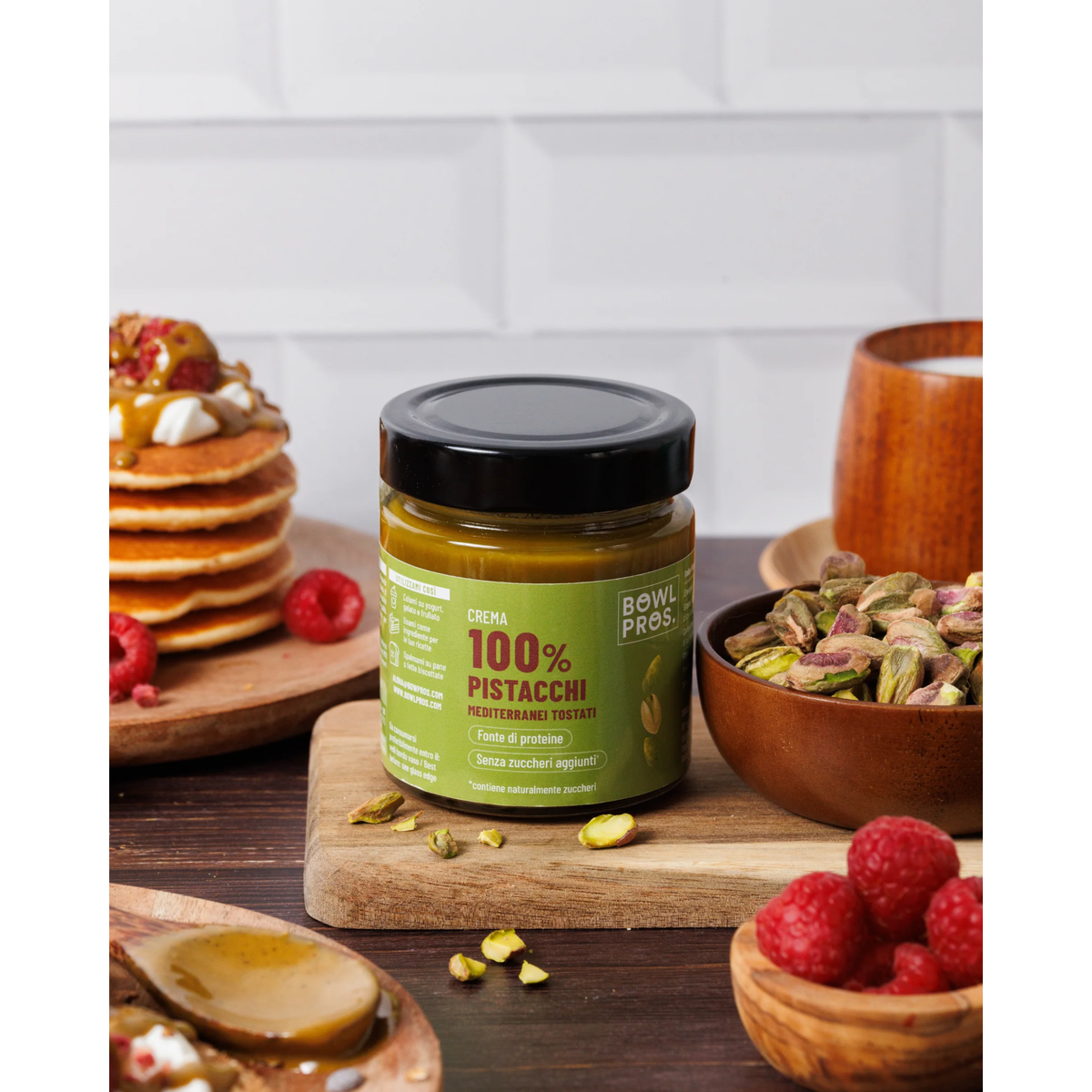 Crema 100% Bowlpros Pistacchi Mediterranei Tostati 180 g