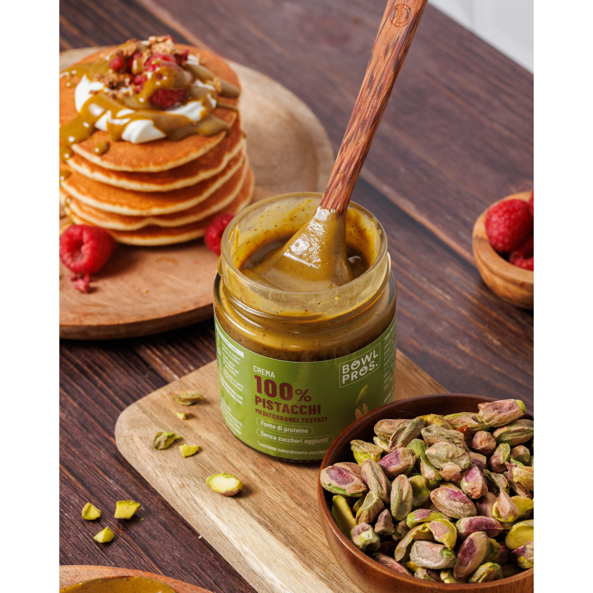 Crema 100% Bowlpros Pistacchi Mediterranei Tostati 180 g