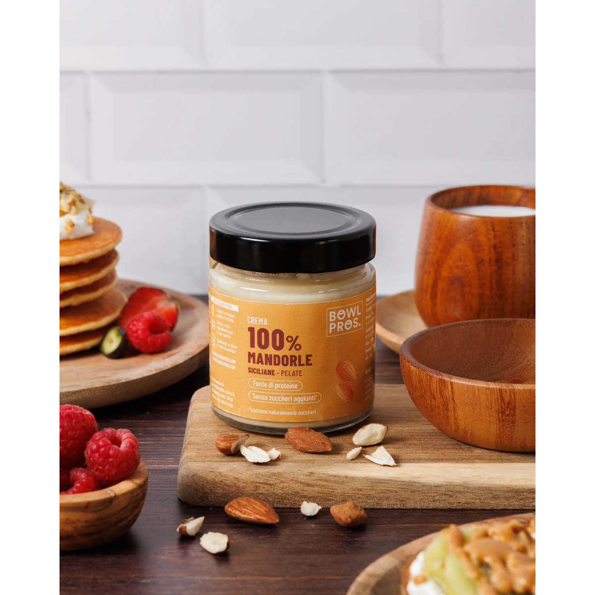 Crema 100%  Bowlpros Mandorle Siciliane Pelate 200g
