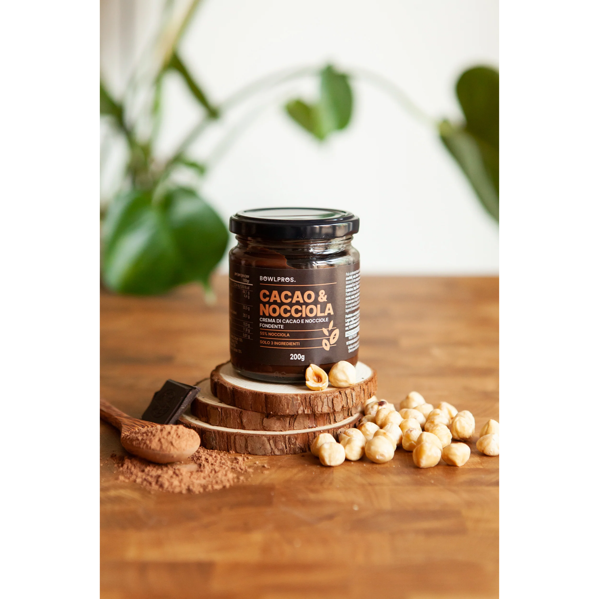 Crema Bowlpros Cacao e Nocciole Fondente 180g