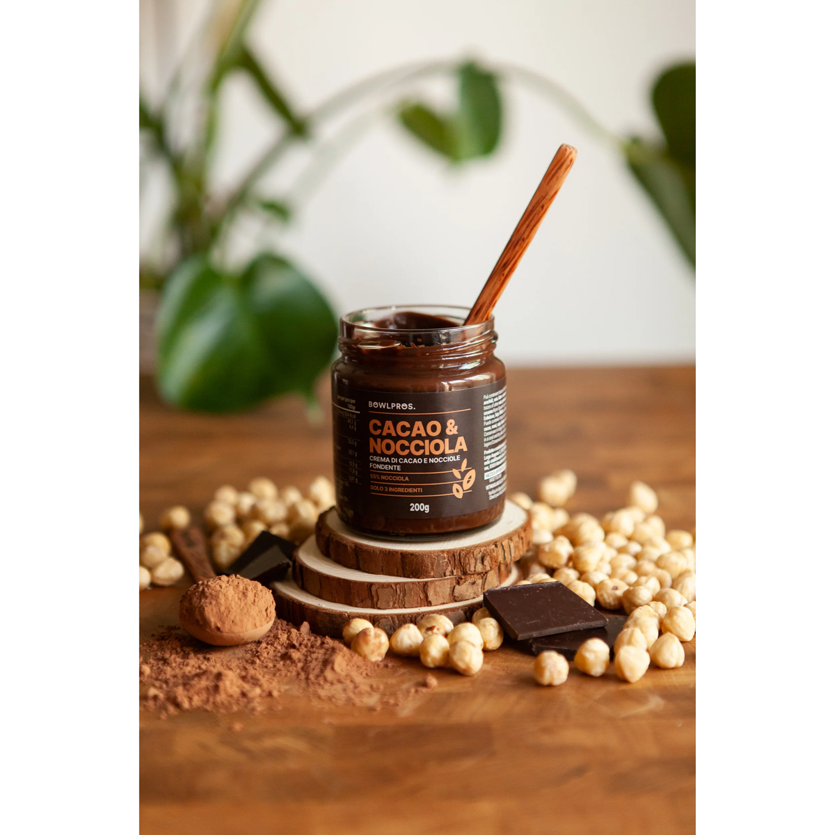 Crema Bowlpros Cacao e Nocciole Fondente 180g
