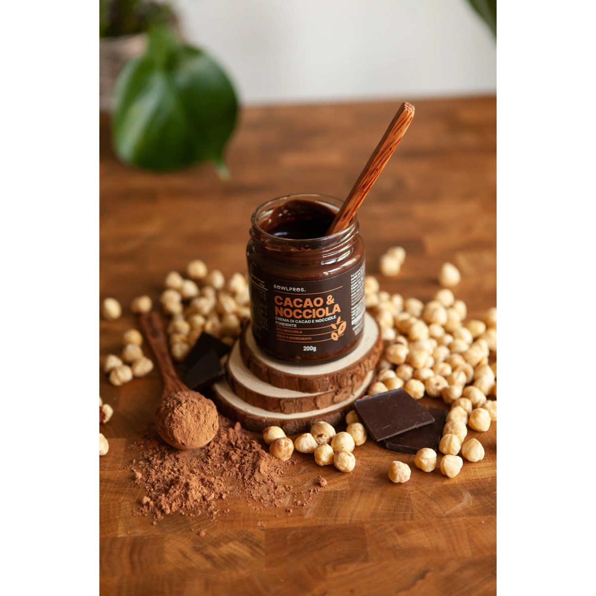 Crema Bowlpros Cacao e Nocciole Fondente 180g