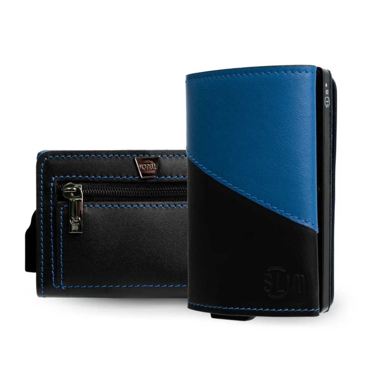 Portafoglio SLim®️ Touch Bicolor Neroazzurro