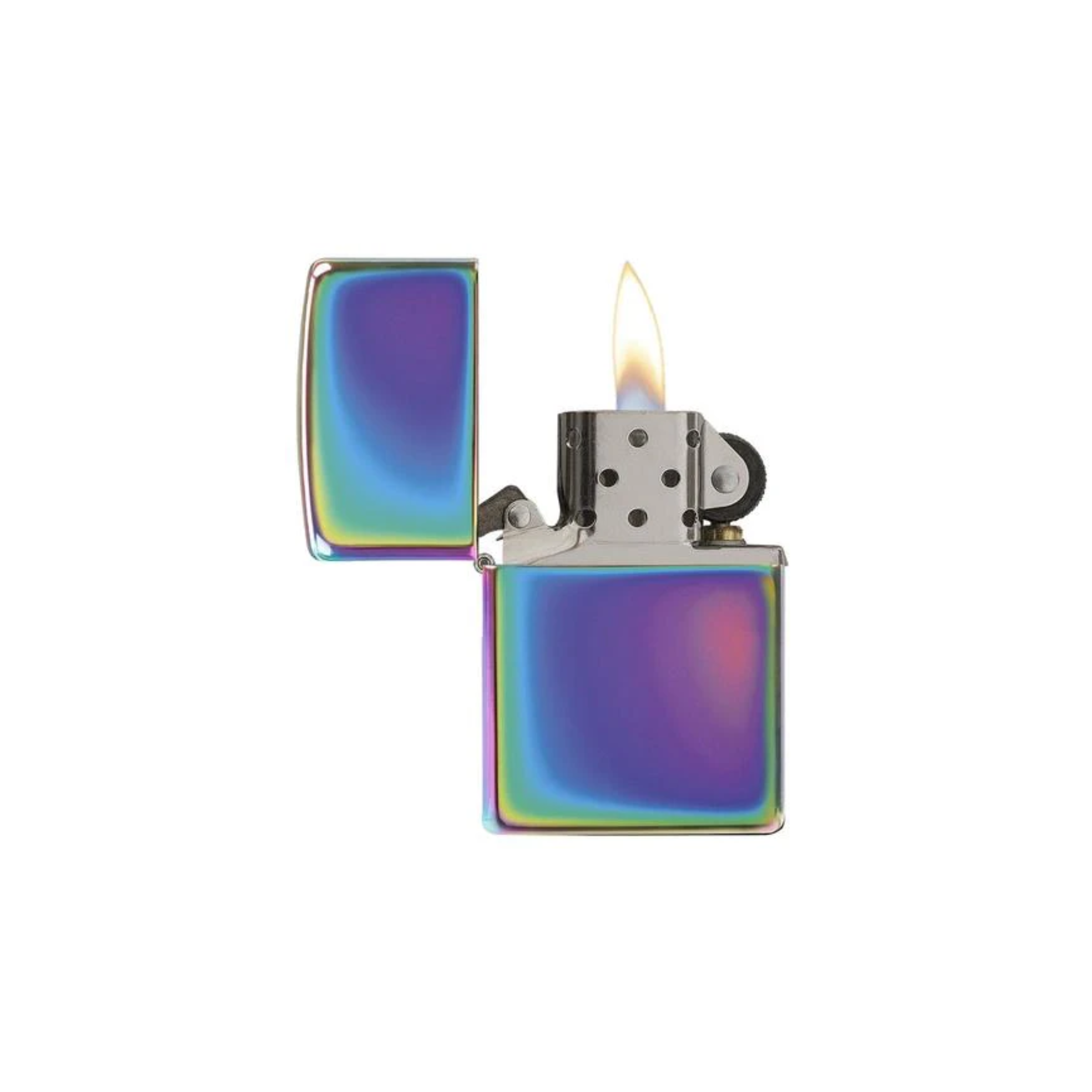 Accendino Zippo Classic Multi Color cromato in metallo a benzina - ricaricabile - antivento