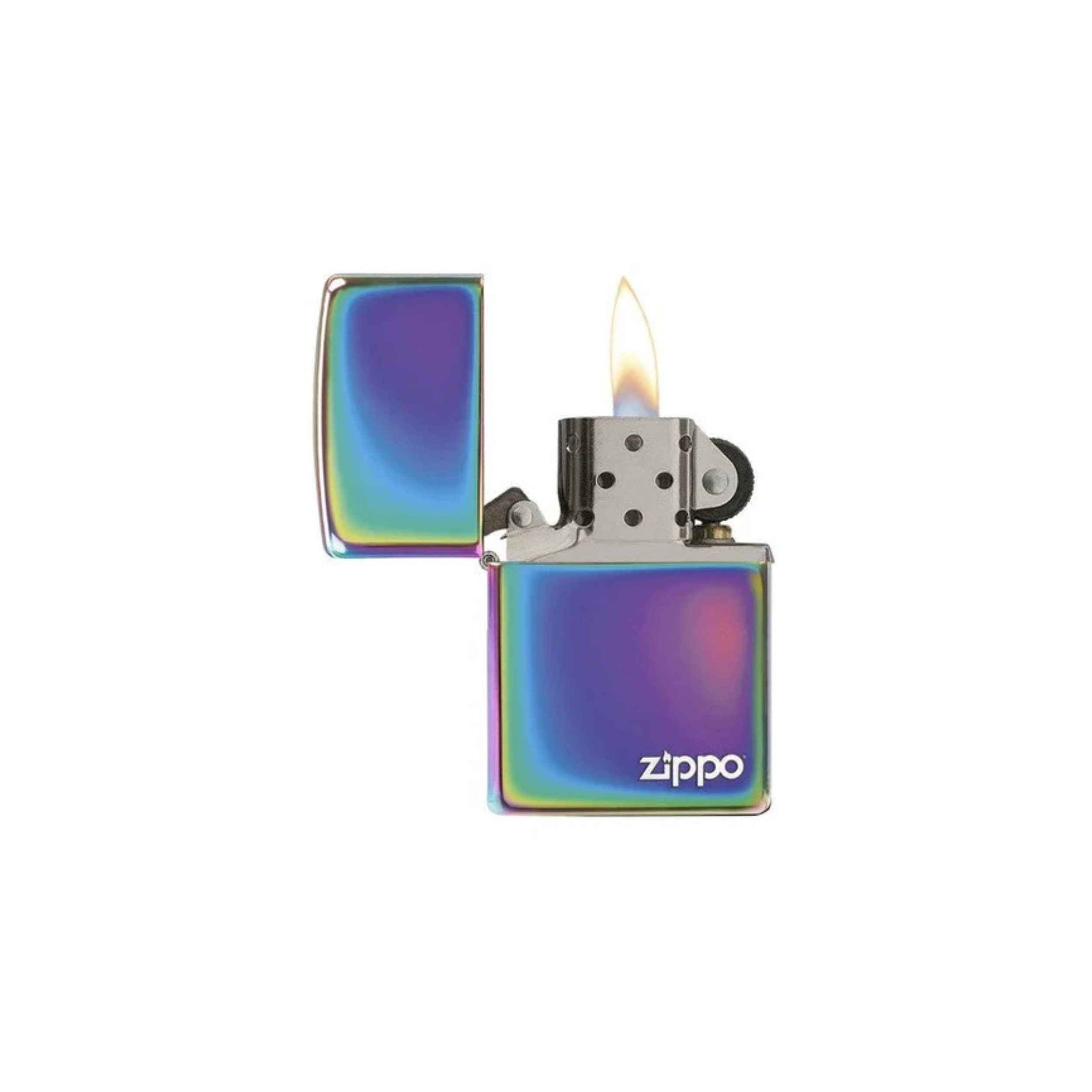 Accendino Zippo Classic Multi Color Zippo Logo in metallo a benzina - ricaricabile - antivento - prismatico