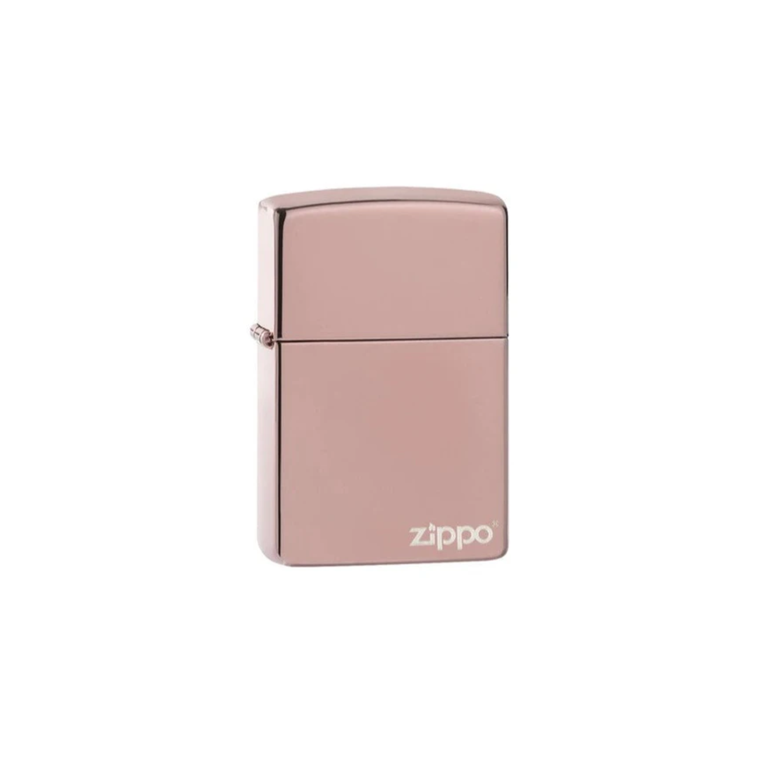 Accendino Zippo  High Polish Rose Gold con logo Zippo in metallo a benzina - ricaricabile - antivento
