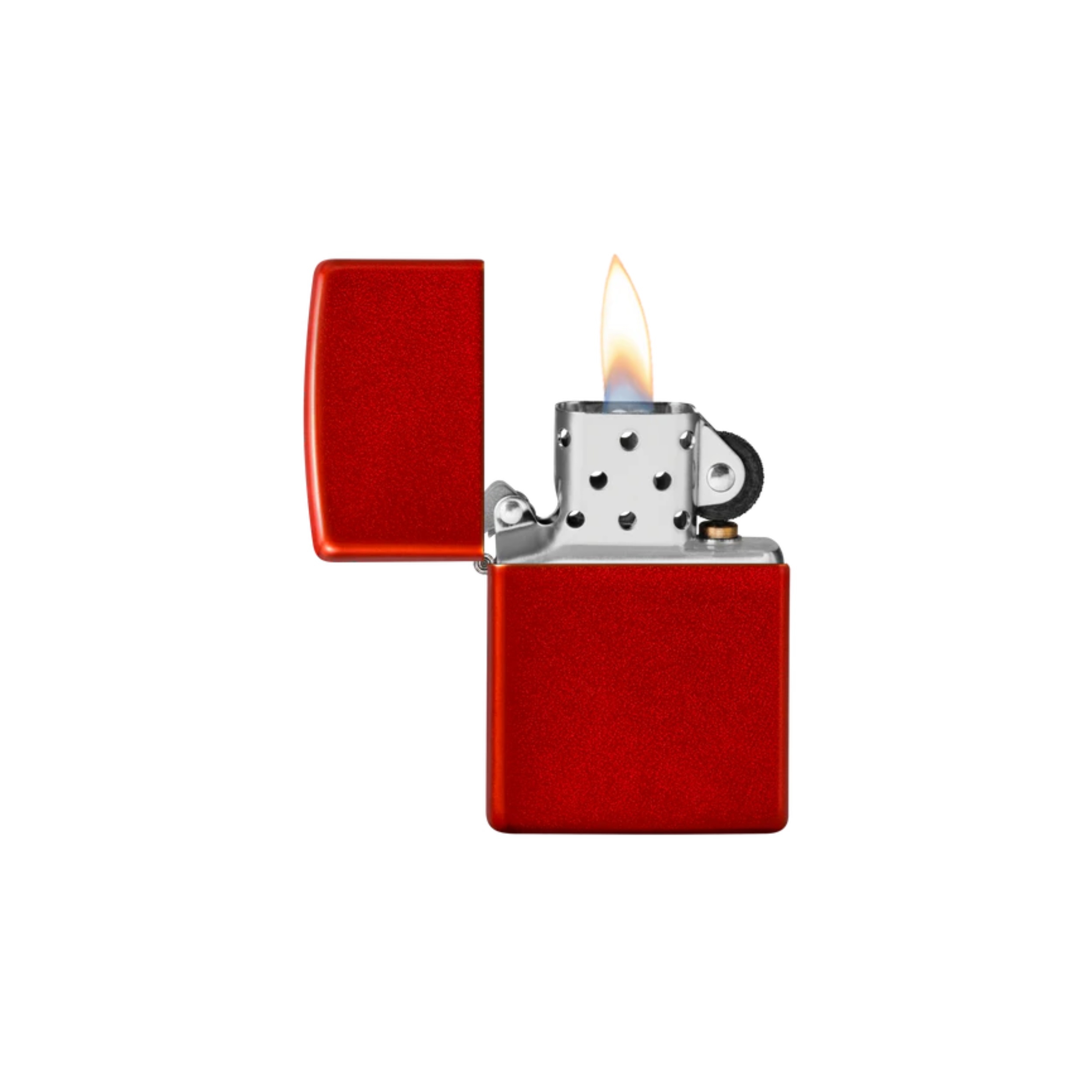 Accendino Zippo Classic Metallic Red in metallo a benzina - ricaricabile - antivento