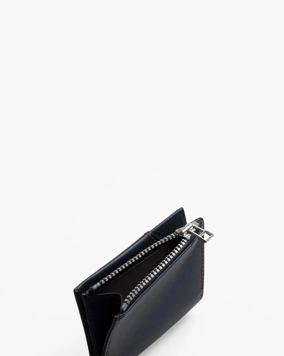 Portafoglio in Pelle Zip Coin Blue Navy