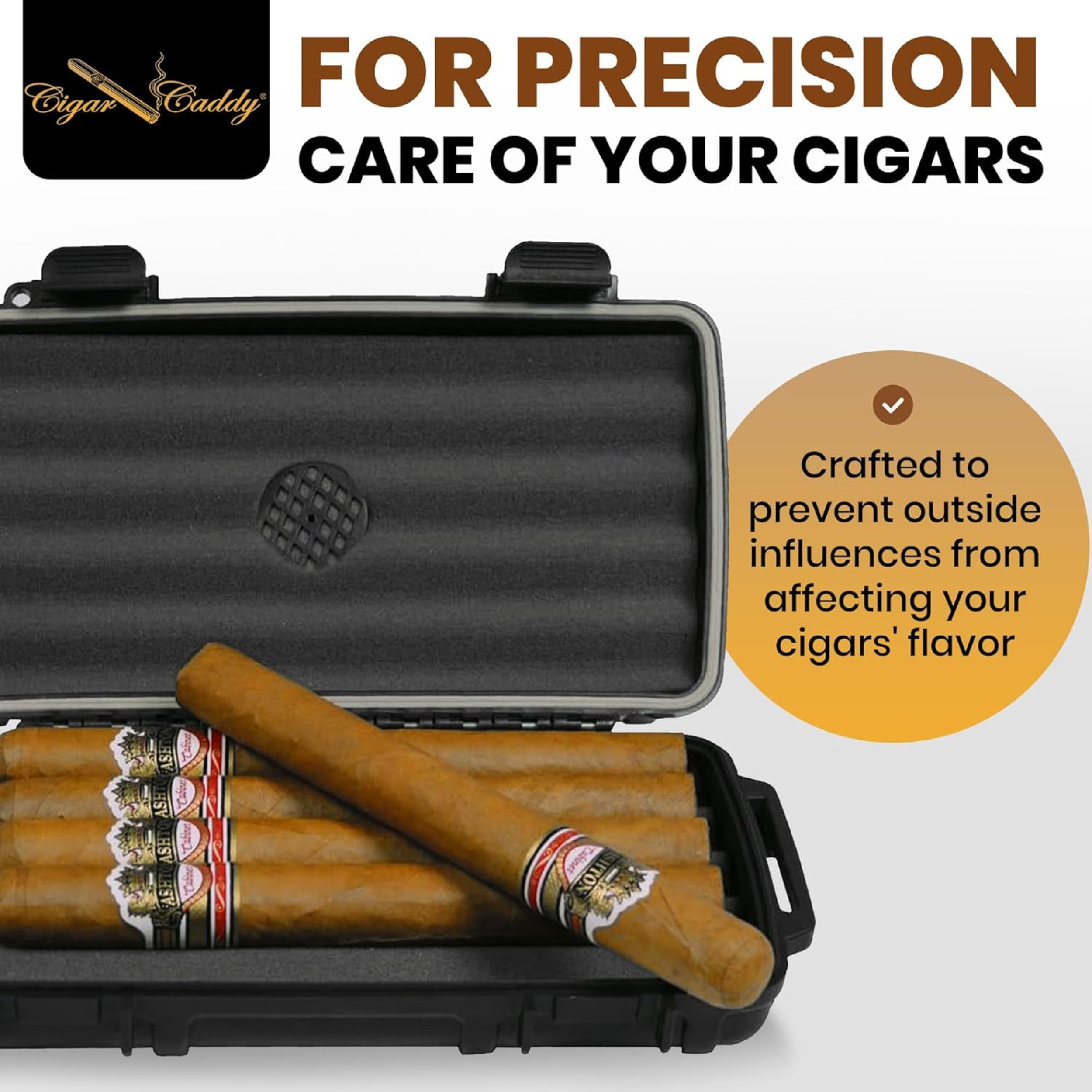 Humidor da viaggio impermeabile Cigar Caddy - Contiene fino a 5 sigari Churchill -