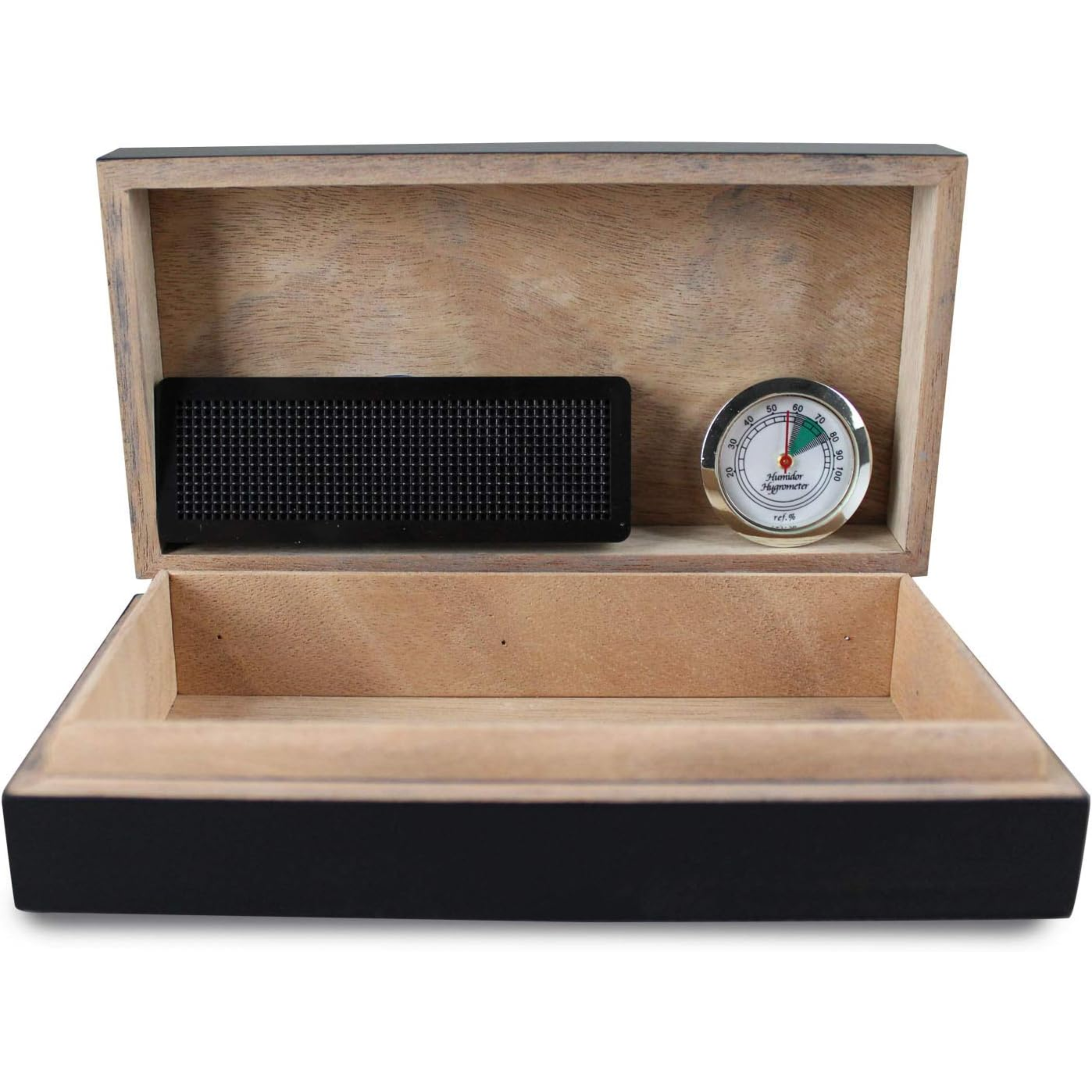 Humidor da viaggio Egoist per sigari nero- Capacità 5 sigari