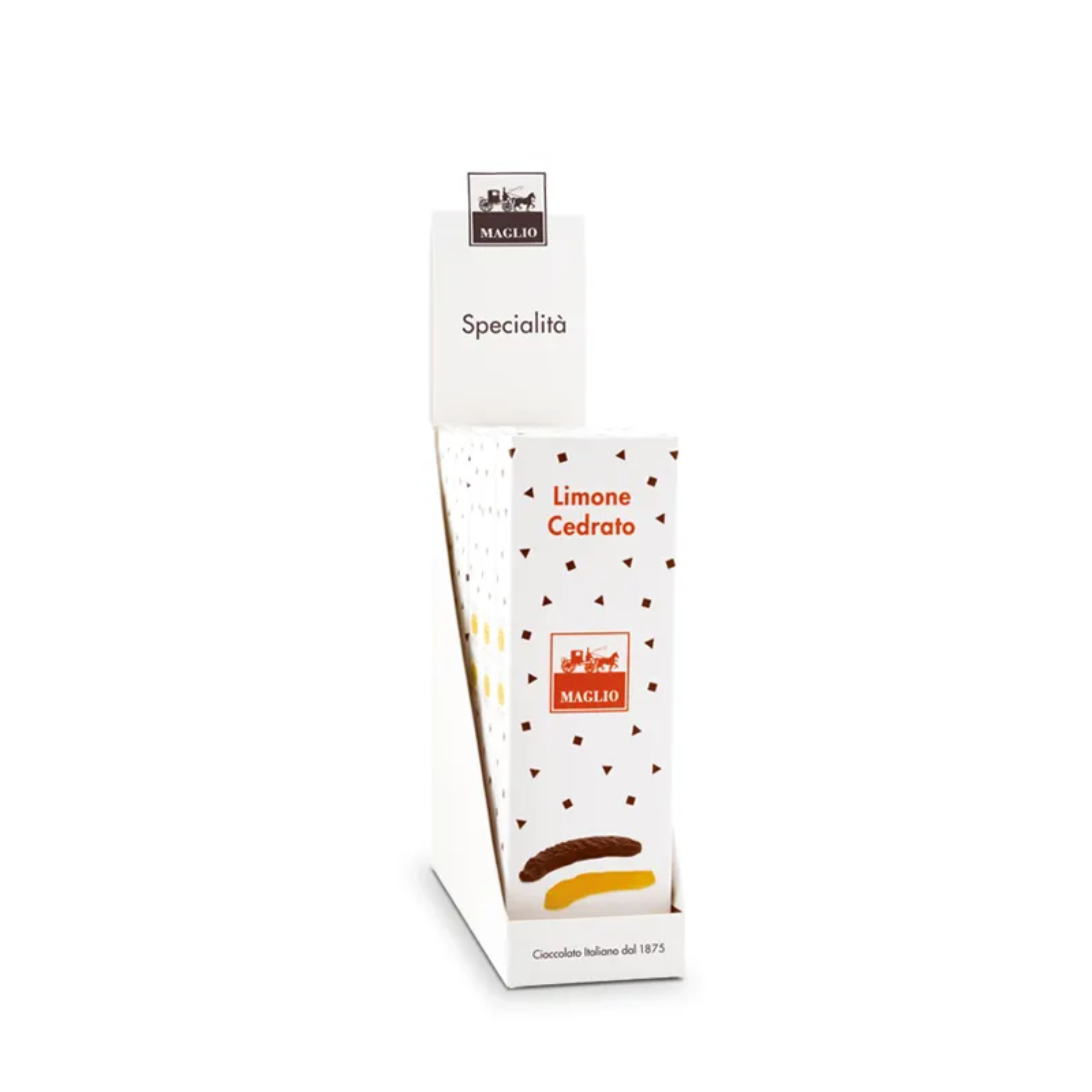 75 g Mini astuccio di Limone Cedrato IGP ricoperto di cioccolato fondente