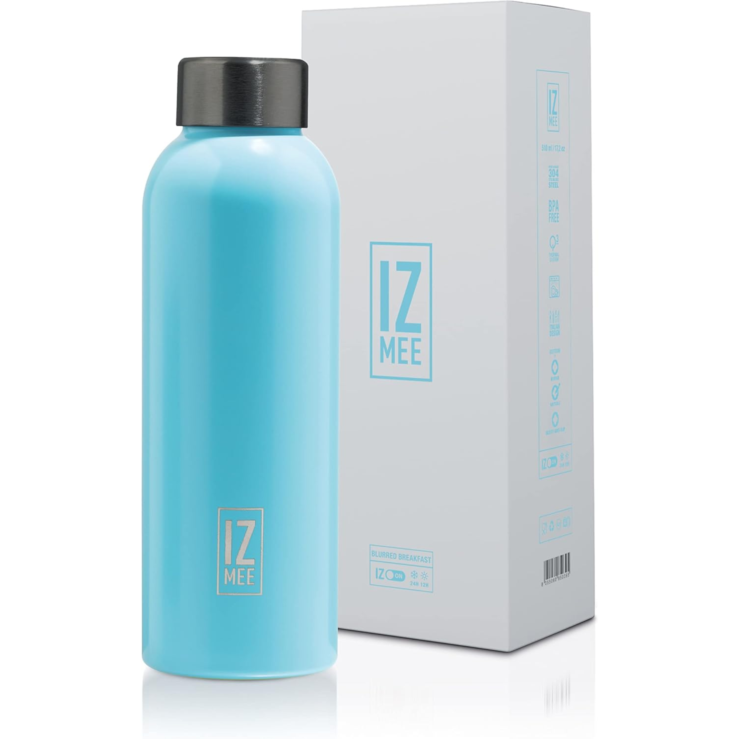 510ml  Bottiglia termica Izmee in acciaio inossidabile - stile opaco